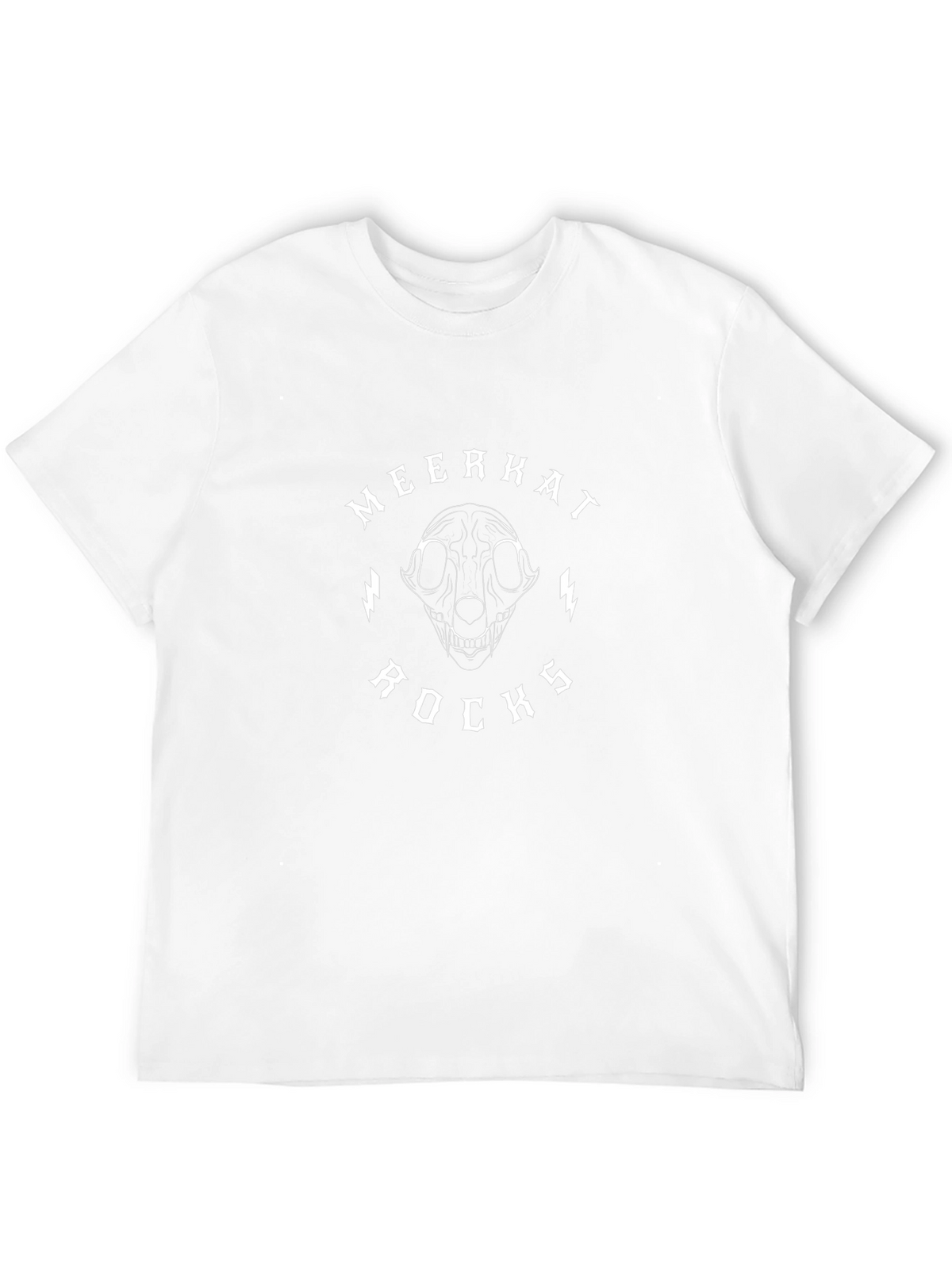 Meerkat Rocks T-Shirt: Unique Animal Skull Design
