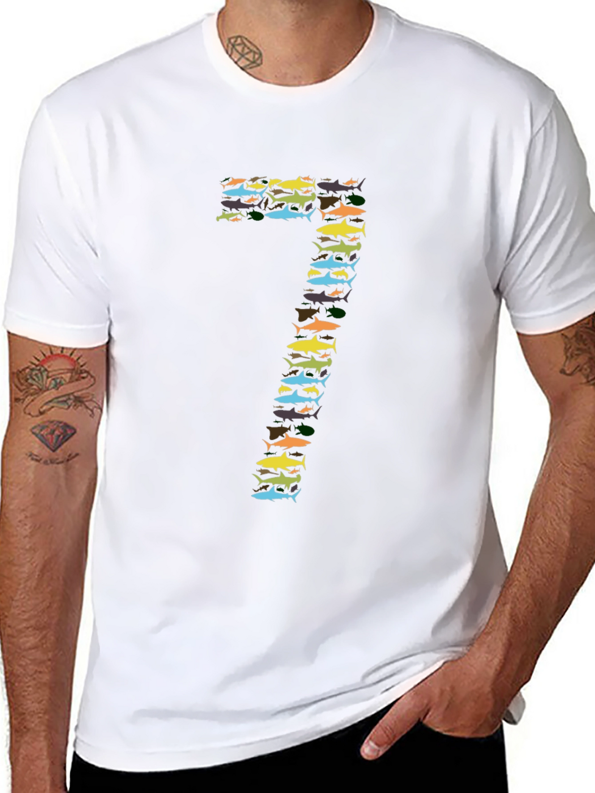 Shark Number Seven Graphic Tee