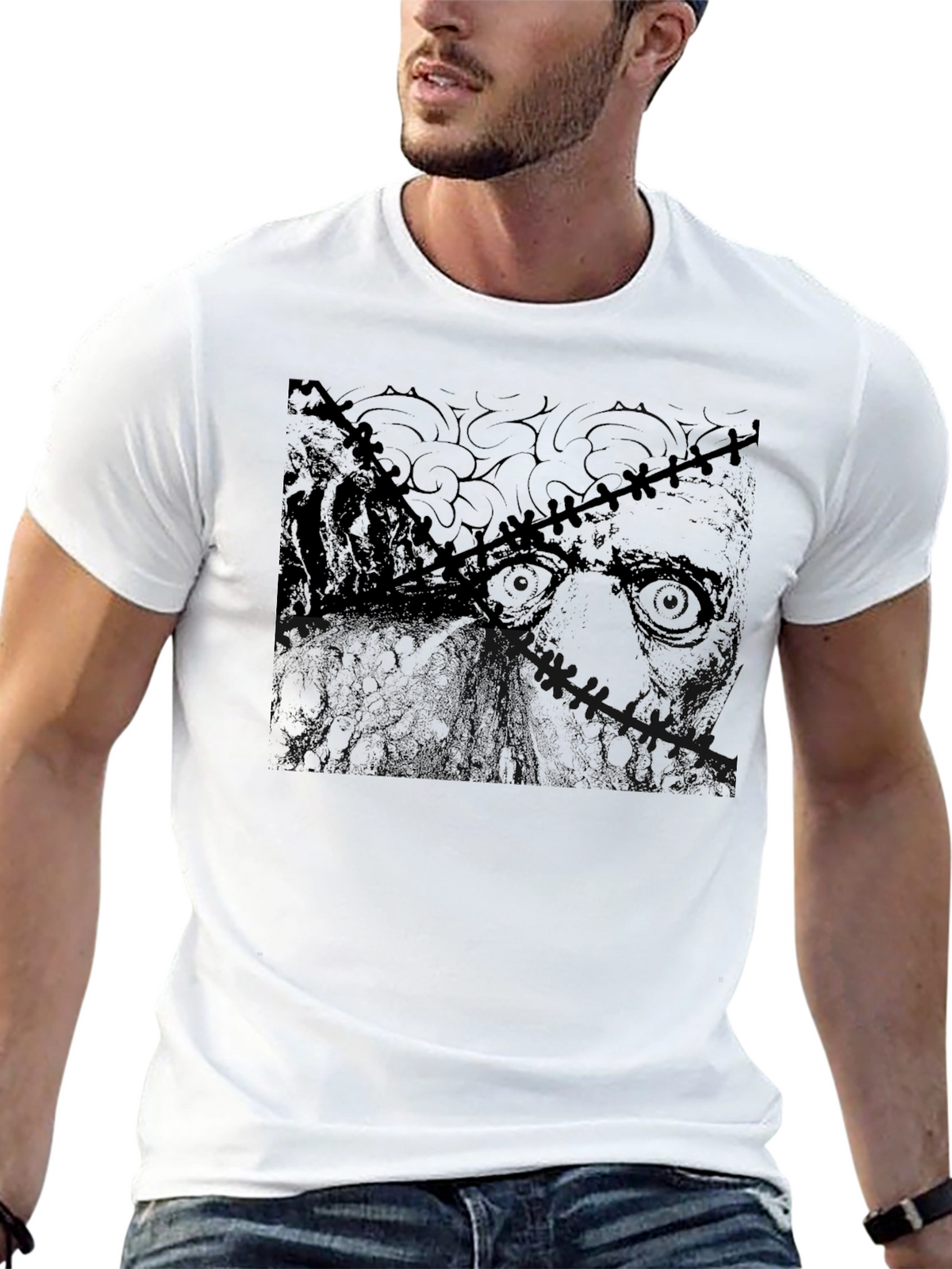 Unique Graphic Tee - Dark Zombie Style