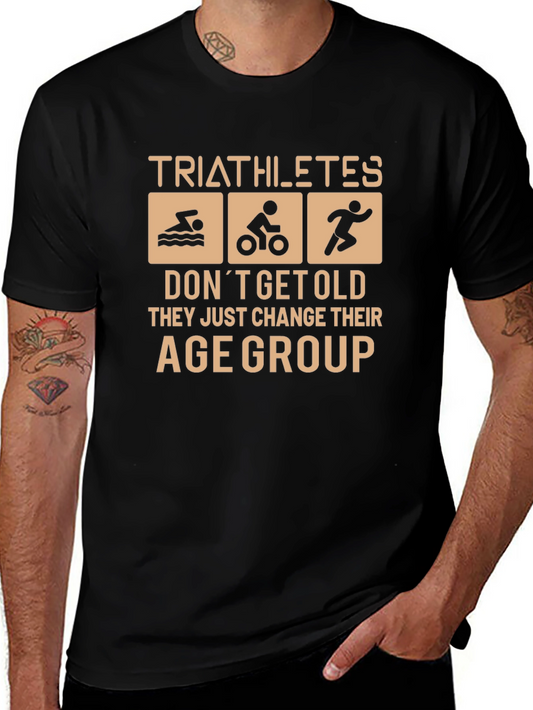 Triathlete Age Group Black Graphic Tee