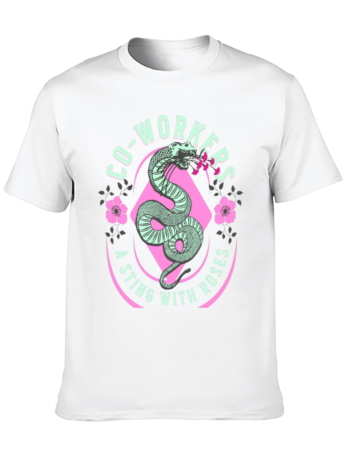 Co-workers A Sting With Roses Graphic T-Shirt
