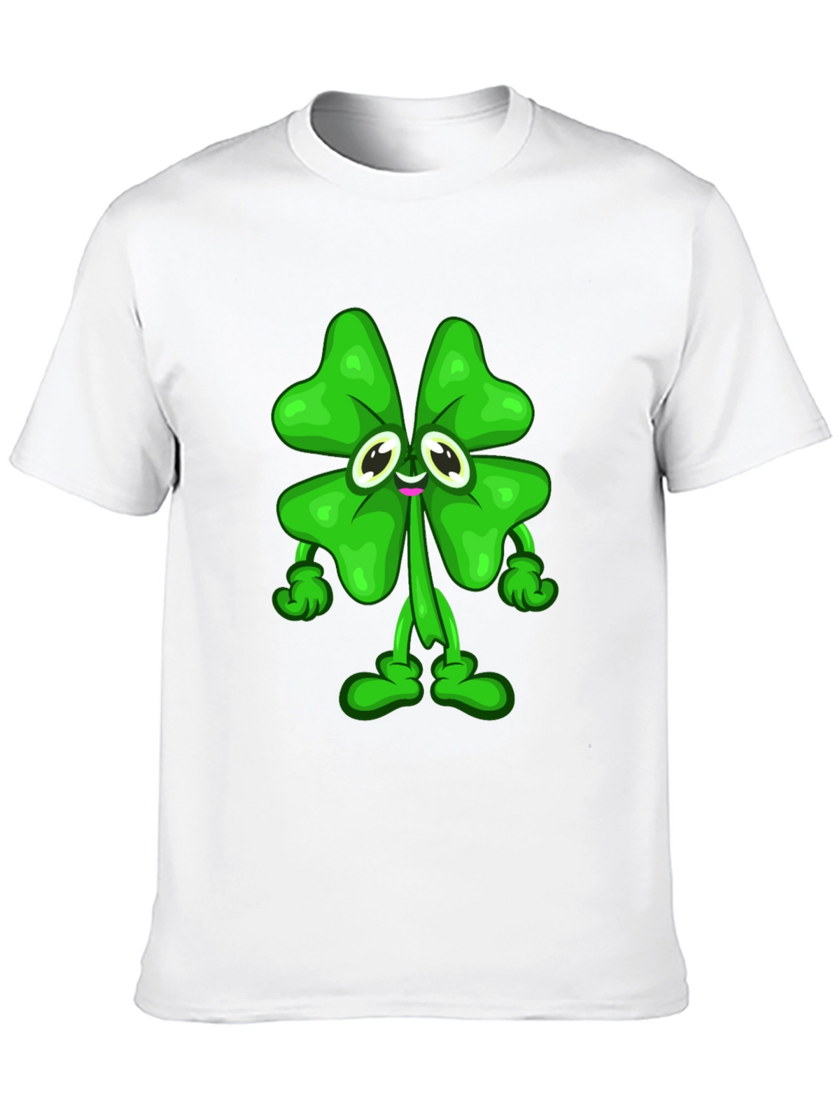 Lucky Clover Cartoon Graphic Tee