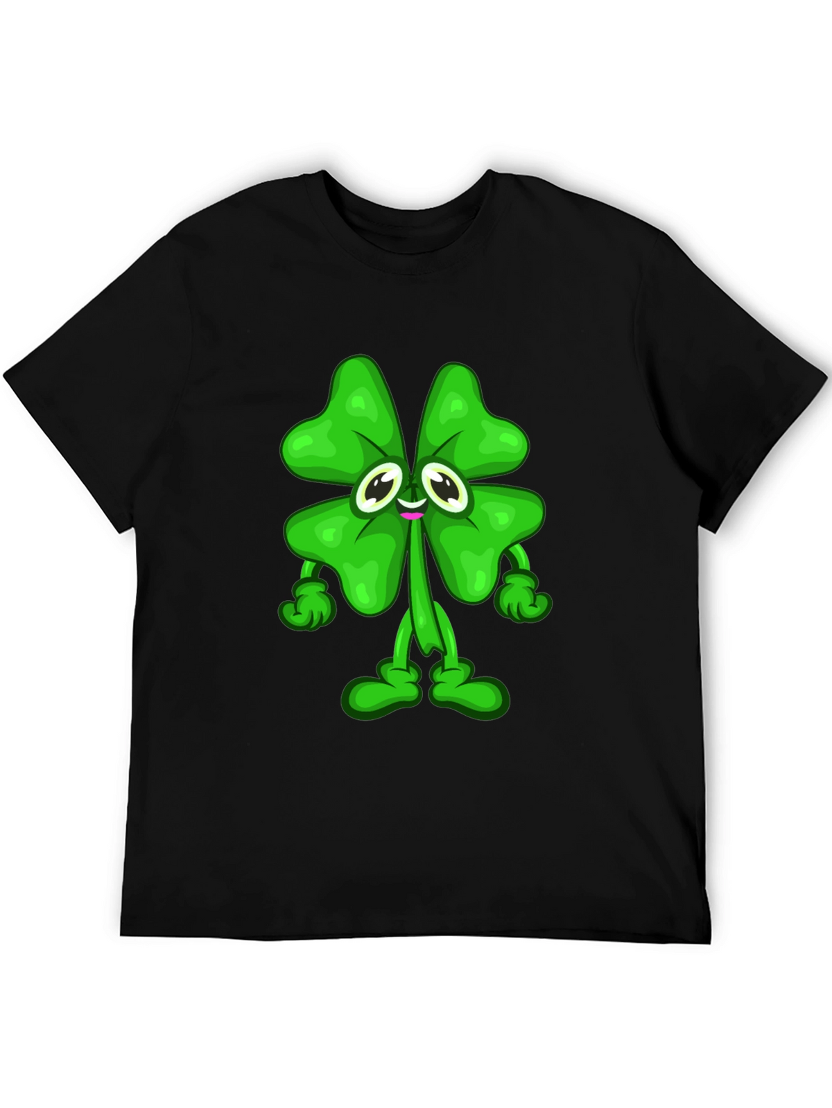 Lucky Clover Cartoon Graphic Tee
