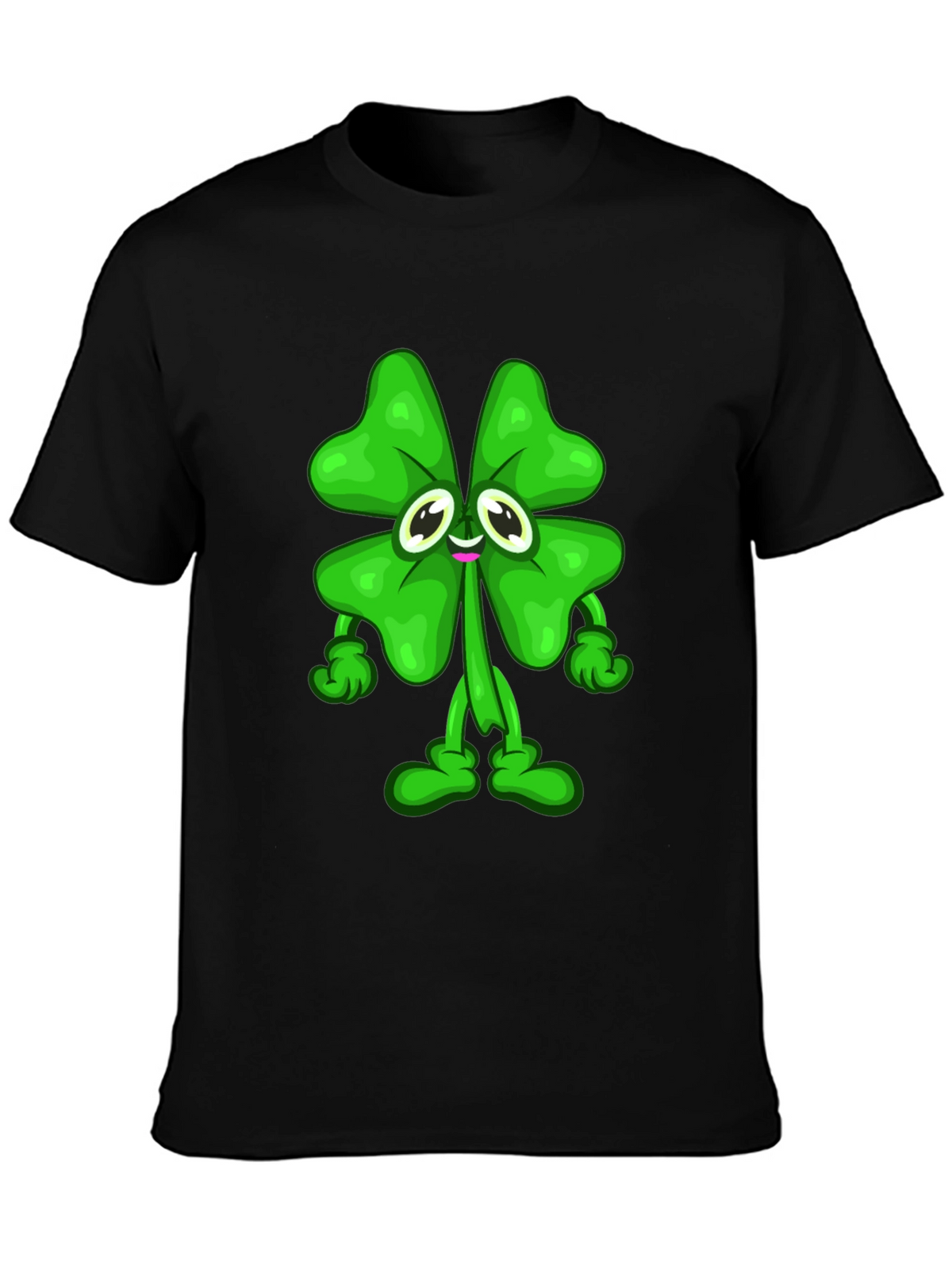 Lucky Clover Cartoon Graphic Tee