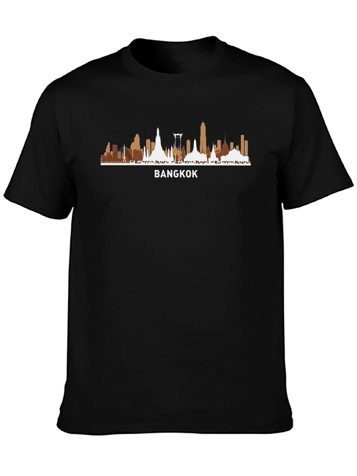 Bangkok Skyline Graphic Tee - Black T-Shirt