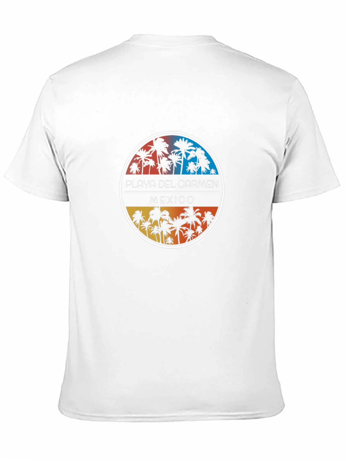 Playa Del Carmen Mexico Palm Tree Graphic T-Shirt