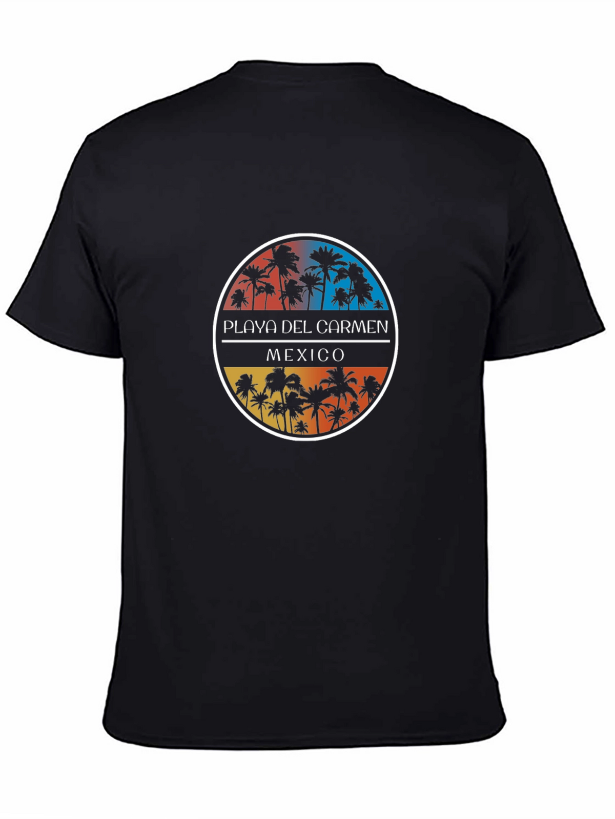 Playa Del Carmen Mexico Palm Tree Graphic T-Shirt