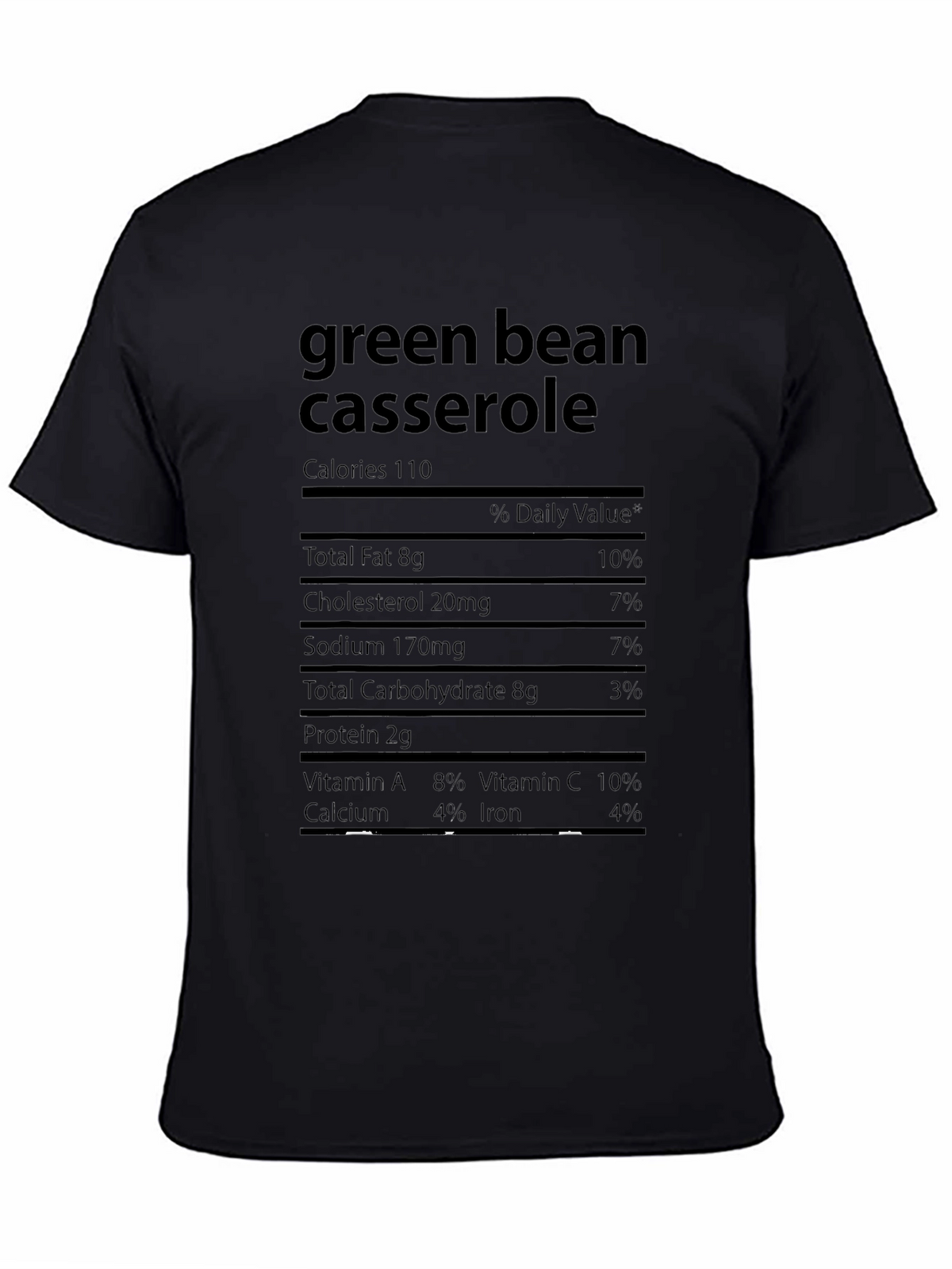 Green Bean Casserole Nutrition Facts T-Shirt