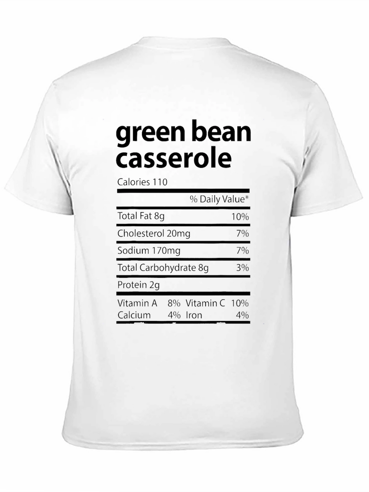 Green Bean Casserole Nutrition Facts T-Shirt