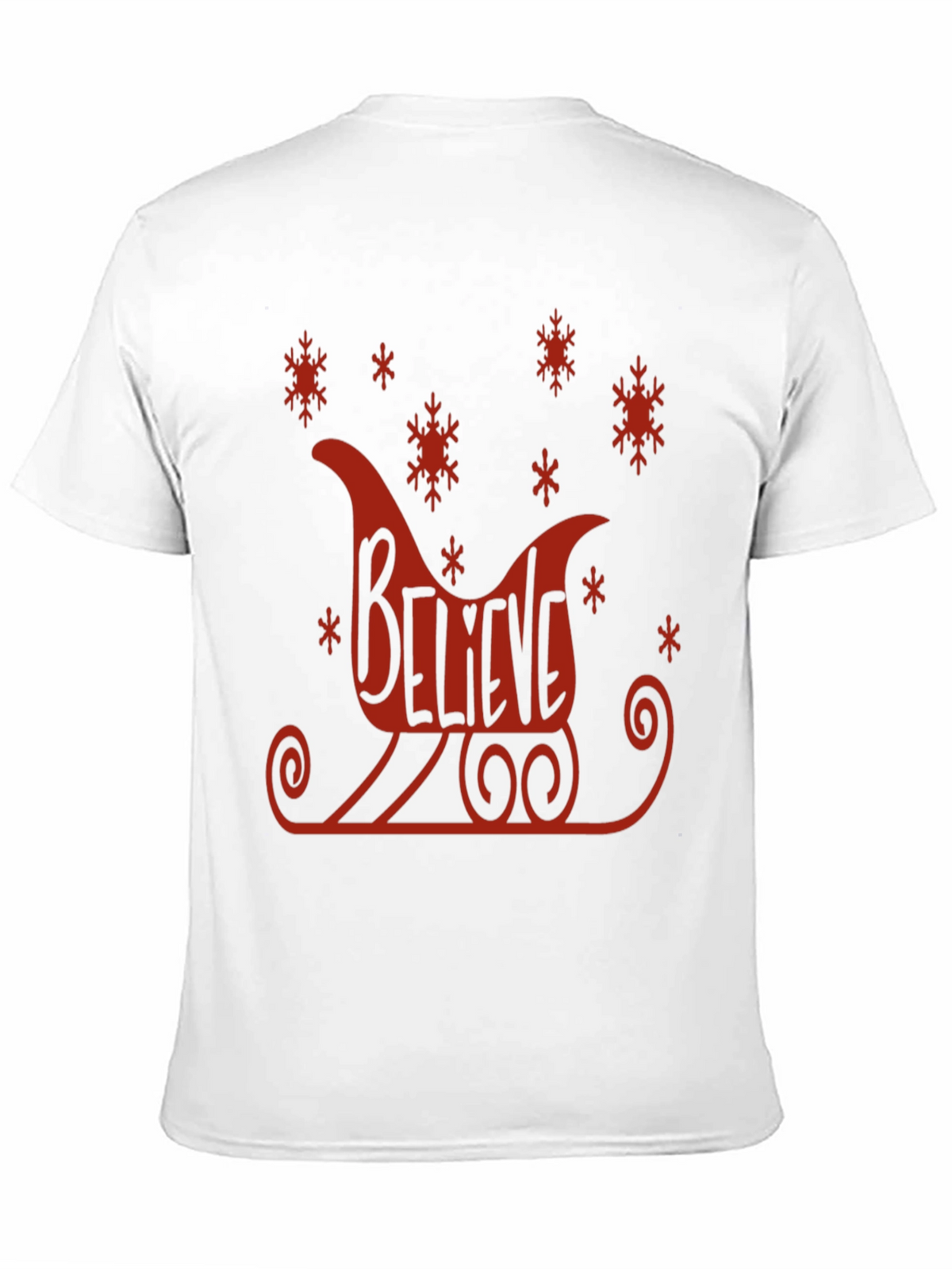 Believe Sleigh Graphic Tee - Holiday Cheer T-Shirt