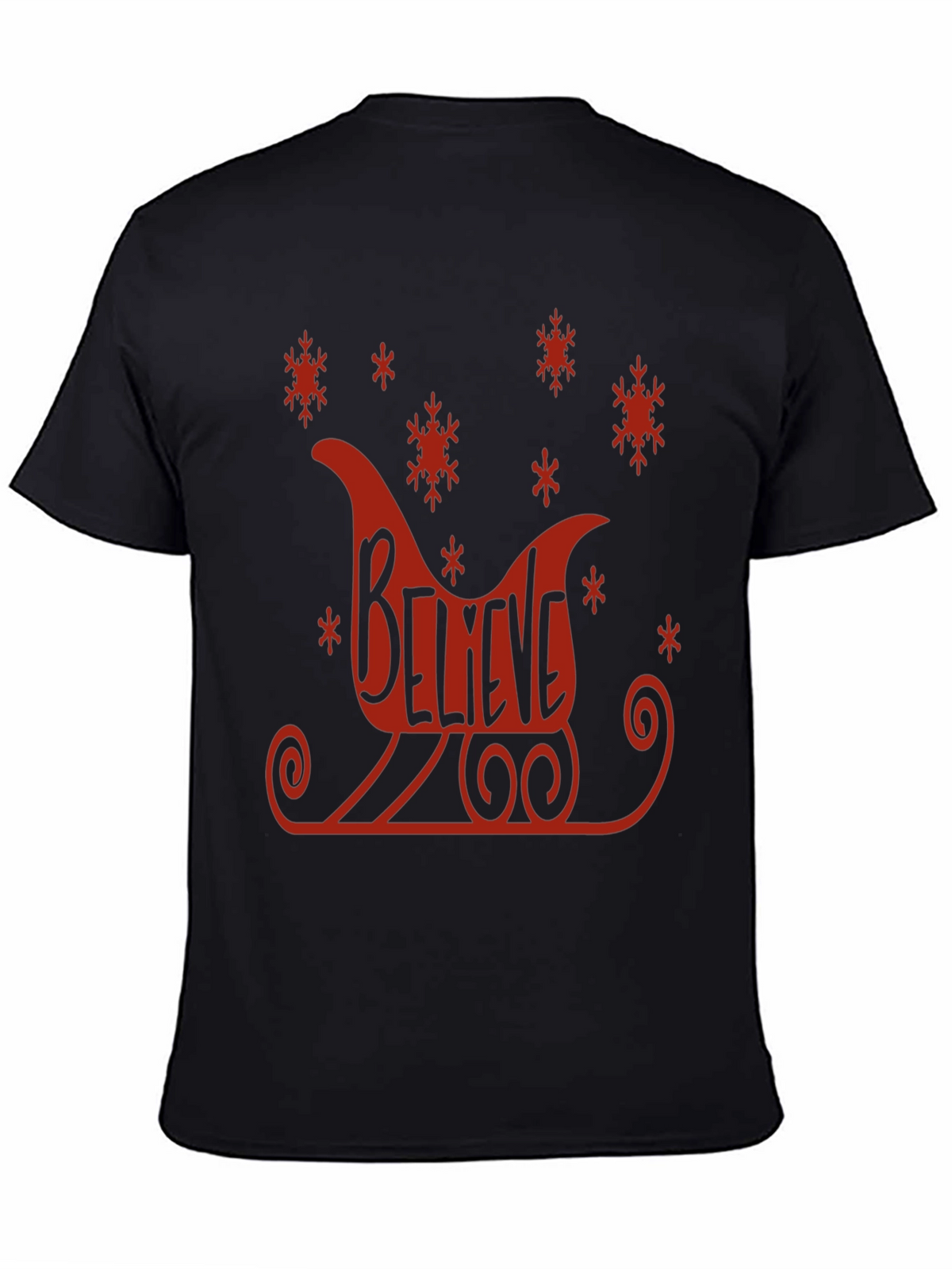 Believe Sleigh Graphic Tee - Holiday Cheer T-Shirt