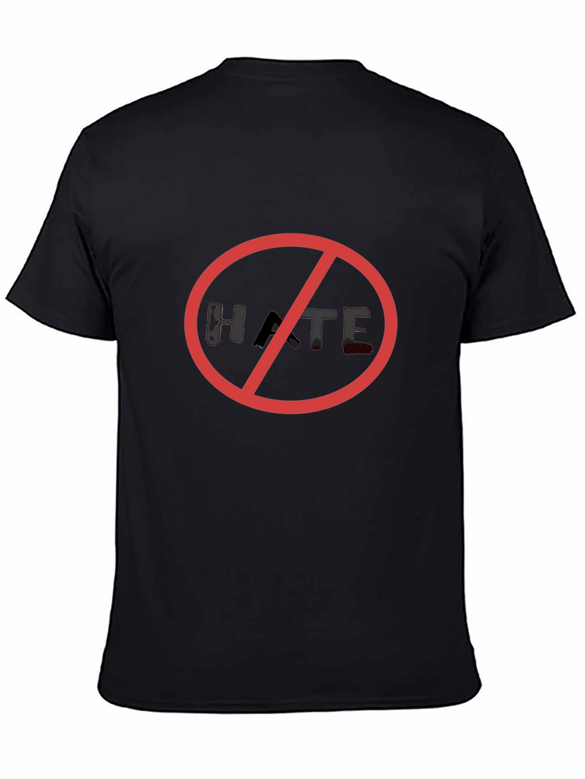No Hate Black T-Shirt - Stand Against Hatred