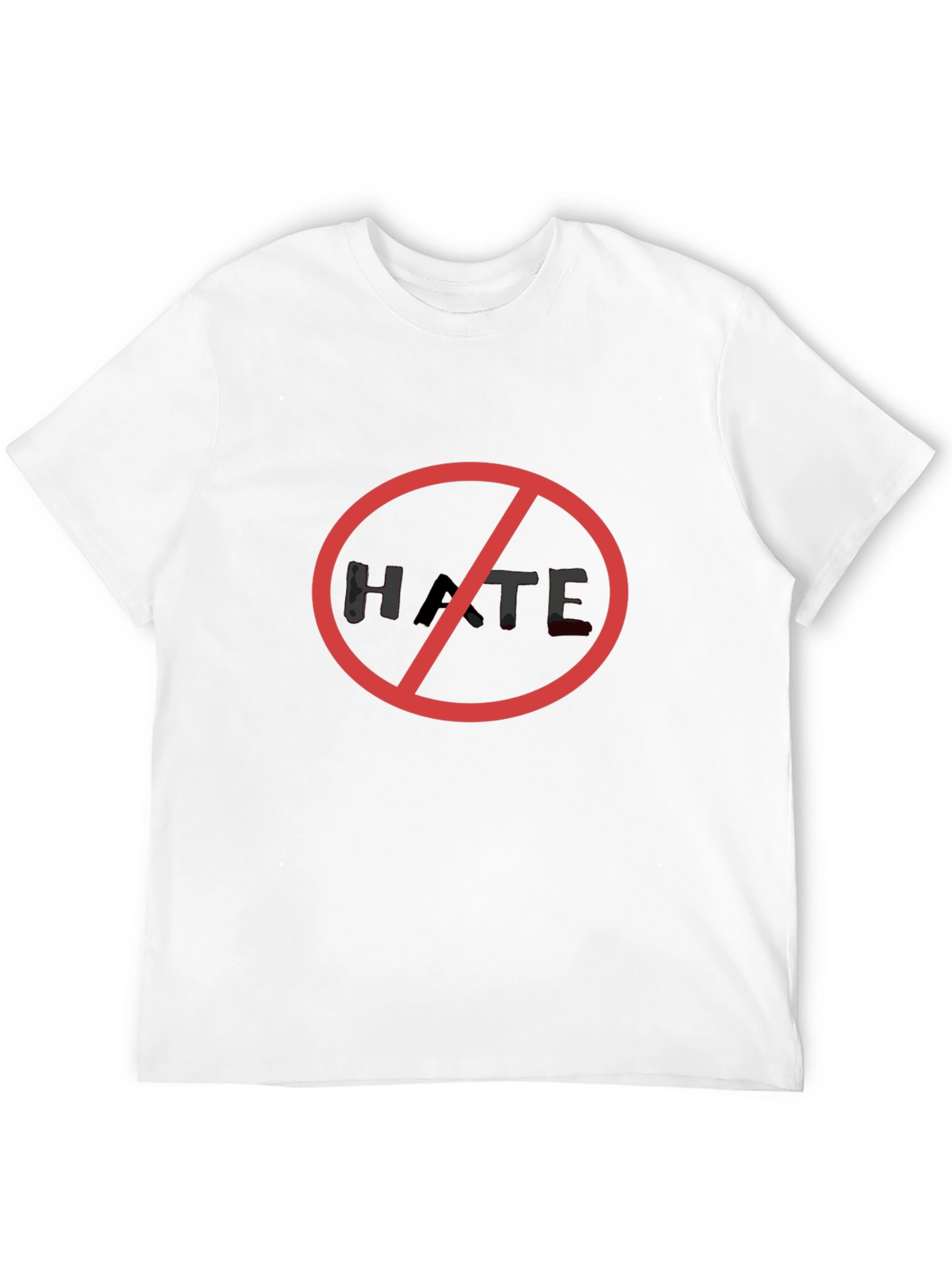 No Hate Black T-Shirt - Stand Against Hatred