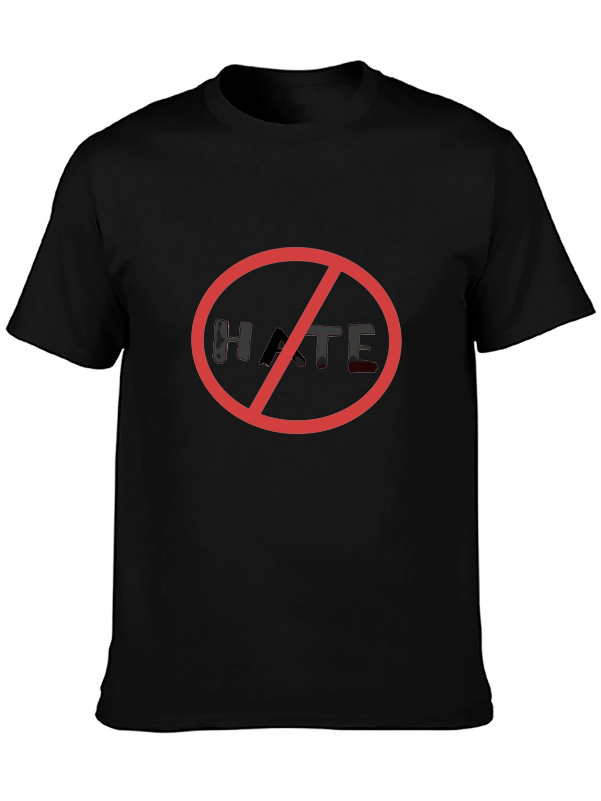 No Hate Black T-Shirt - Stand Against Hatred