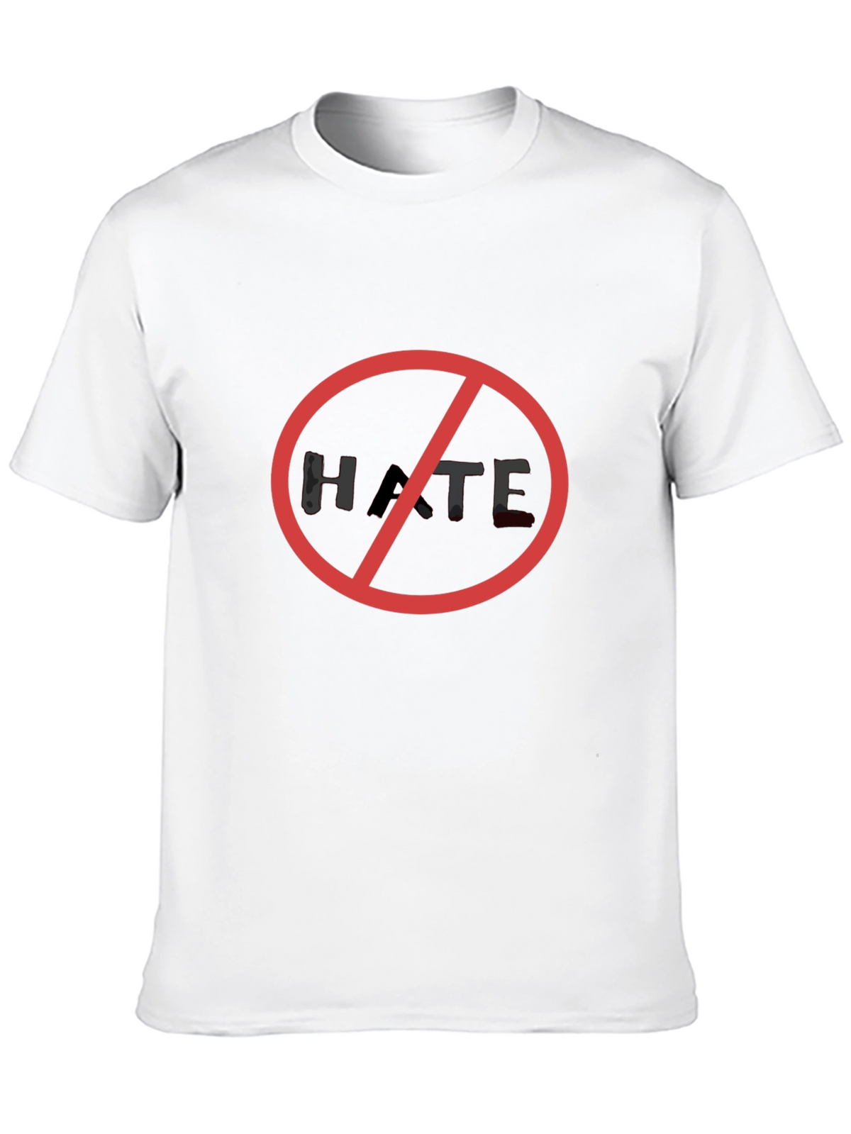 No Hate Black T-Shirt - Stand Against Hatred