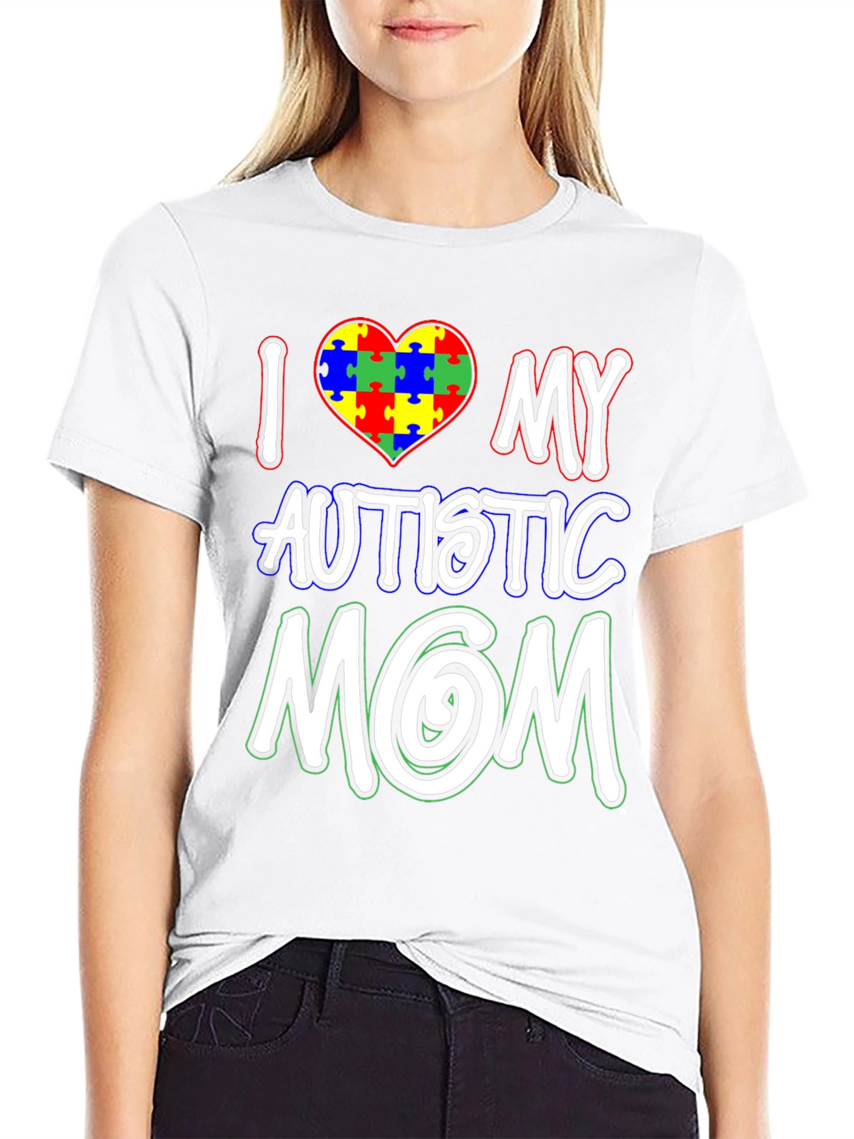I Love My Autistic Mom T-Shirt