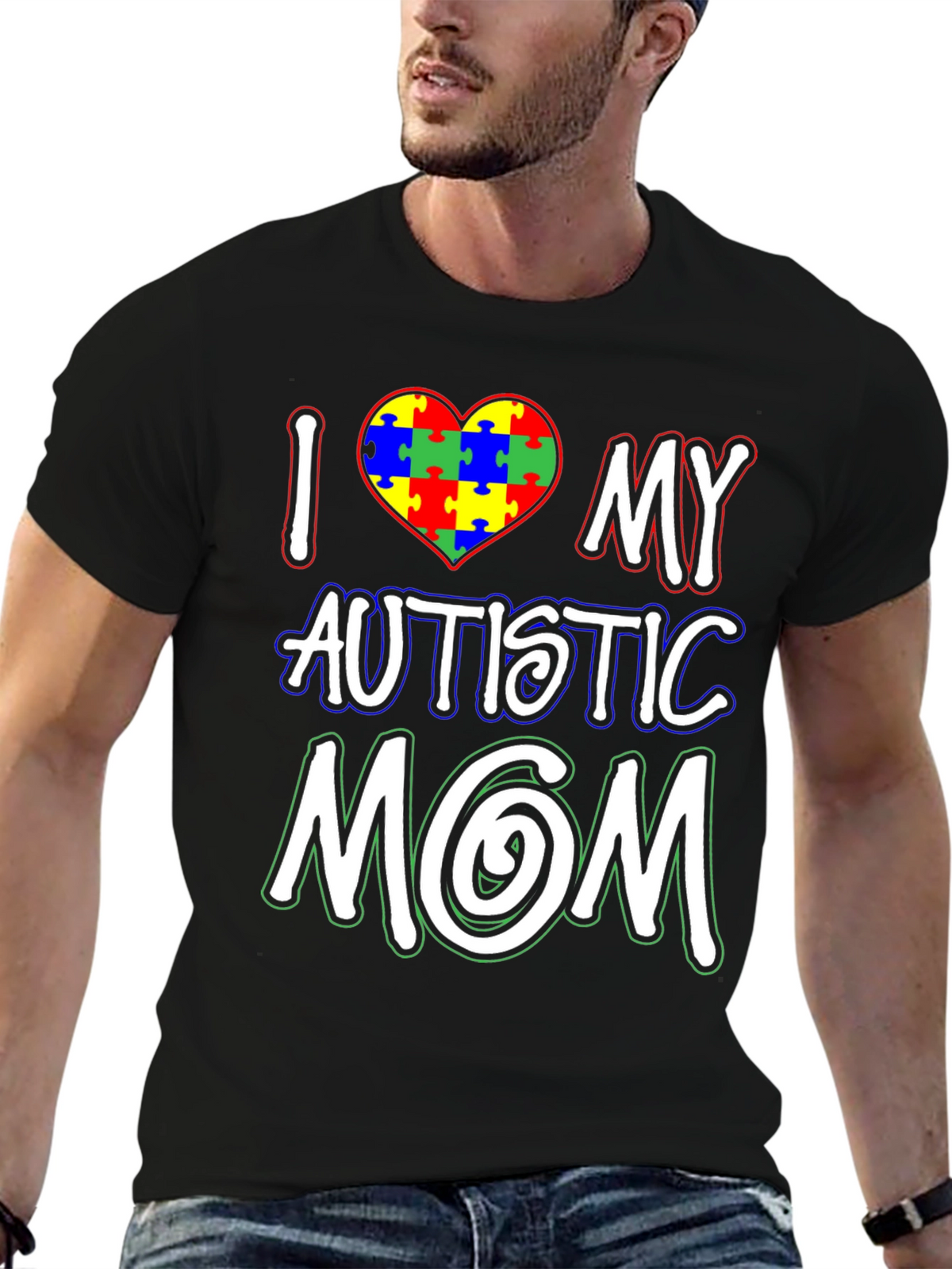 I Love My Autistic Mom T-Shirt