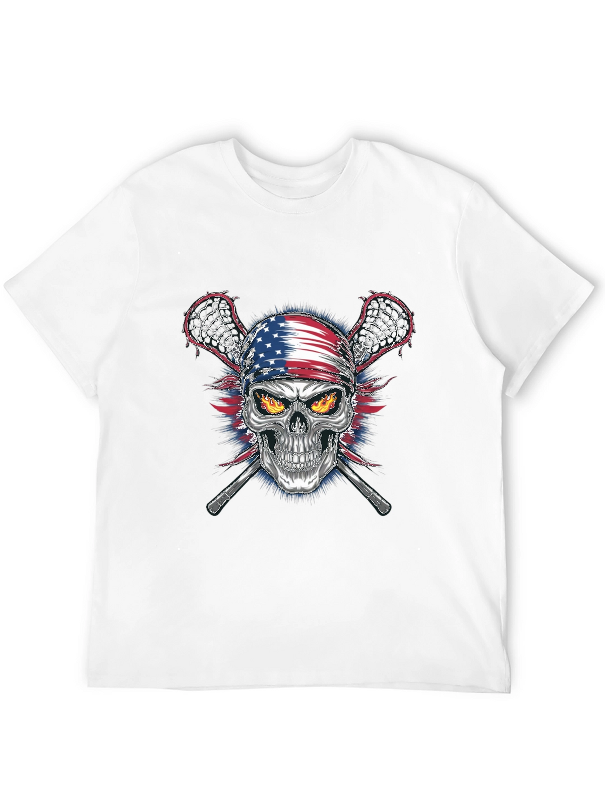American Skull Lacrosse T-Shirt
