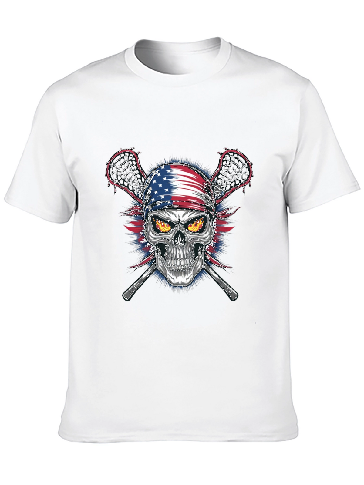 American Skull Lacrosse T-Shirt