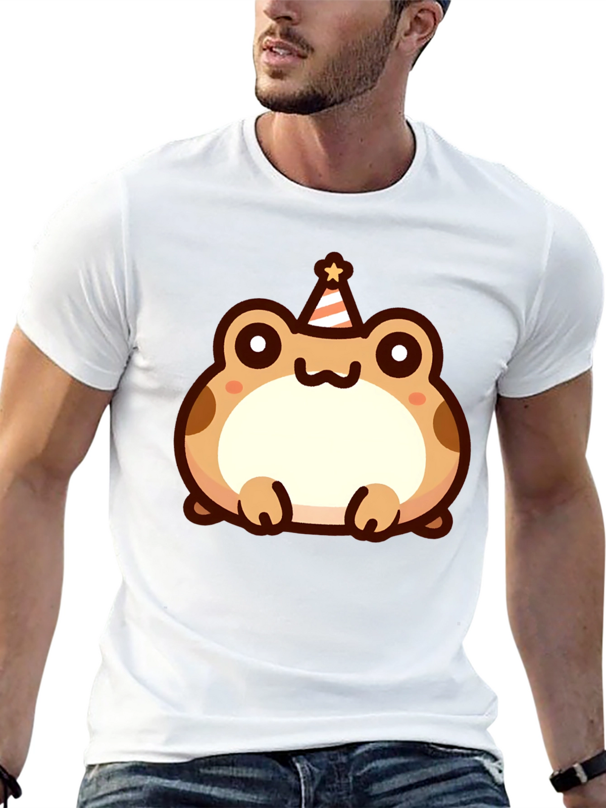 Cute Cartoon Frog Birthday T-Shirt