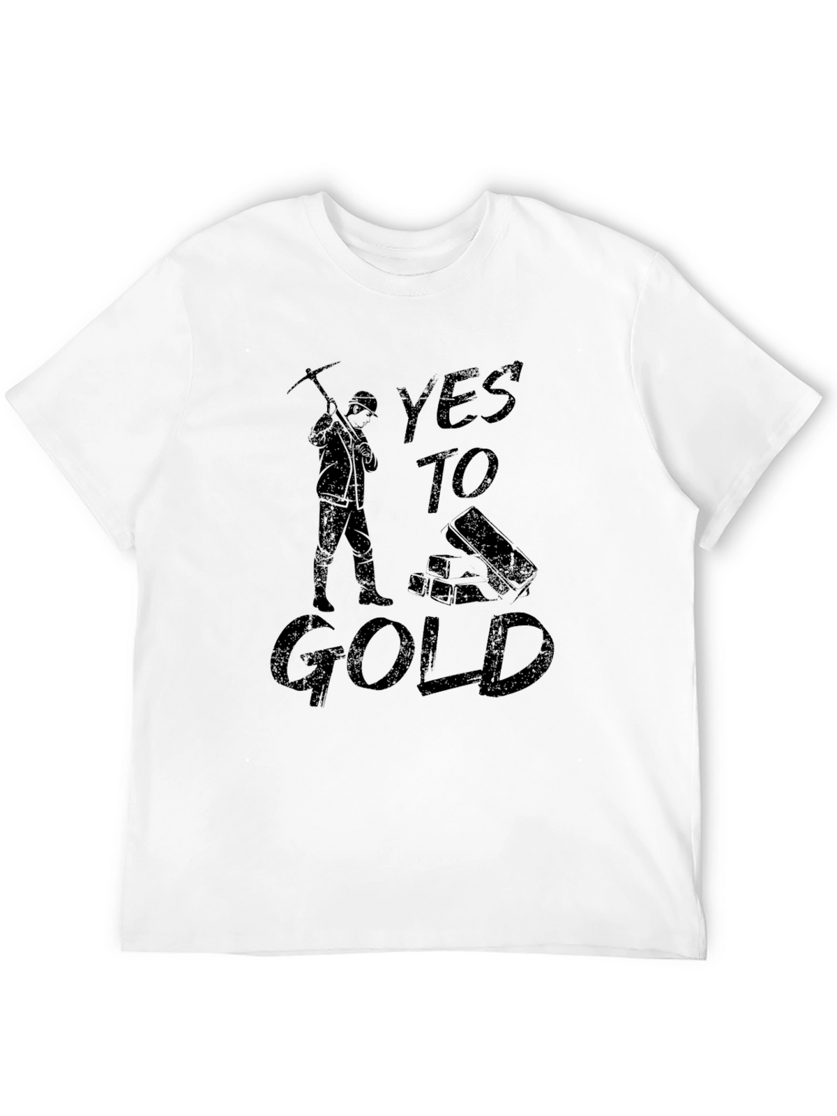 Yes to Gold Mens T-Shirt - Miner Graphic Tee