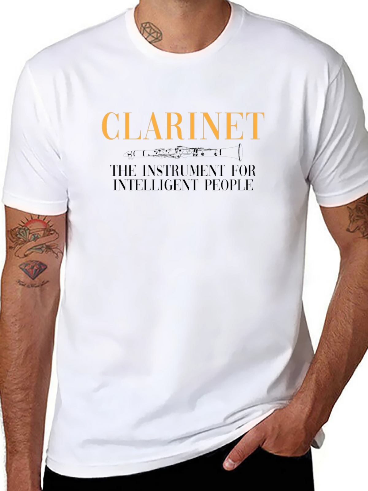 Clarinet Instrument Intelligent People T-Shirt