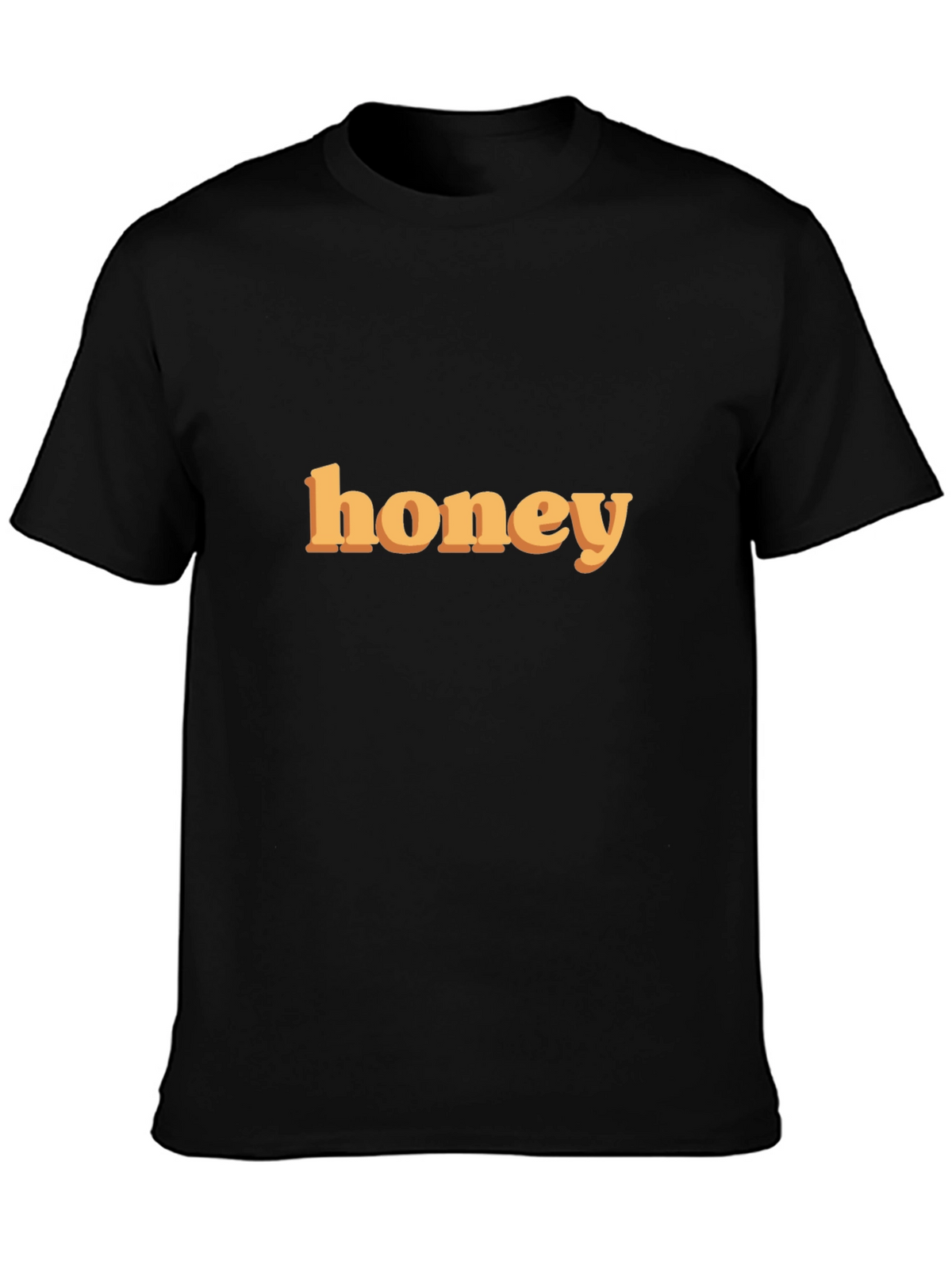 Honey Graphic Print Tee - Trendy Casual T-Shirt