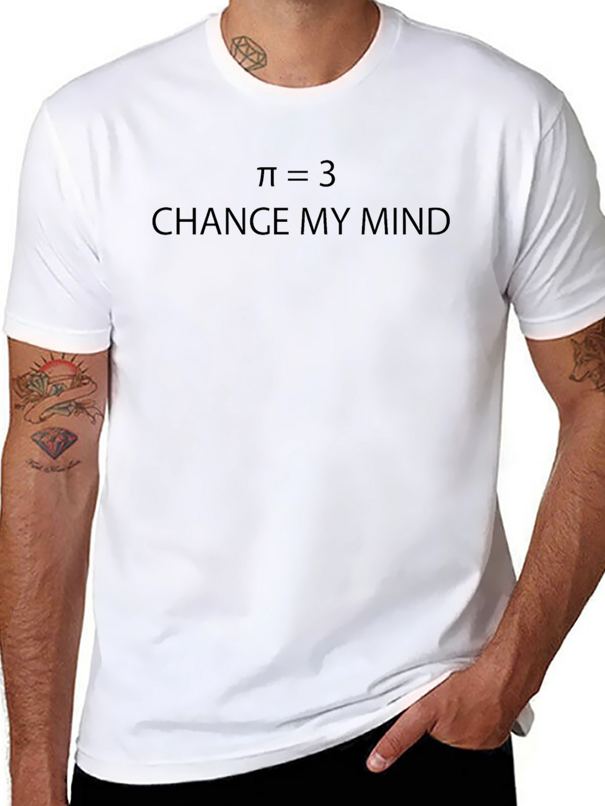 Pi Equals 3 - Change My Mind T-Shirt