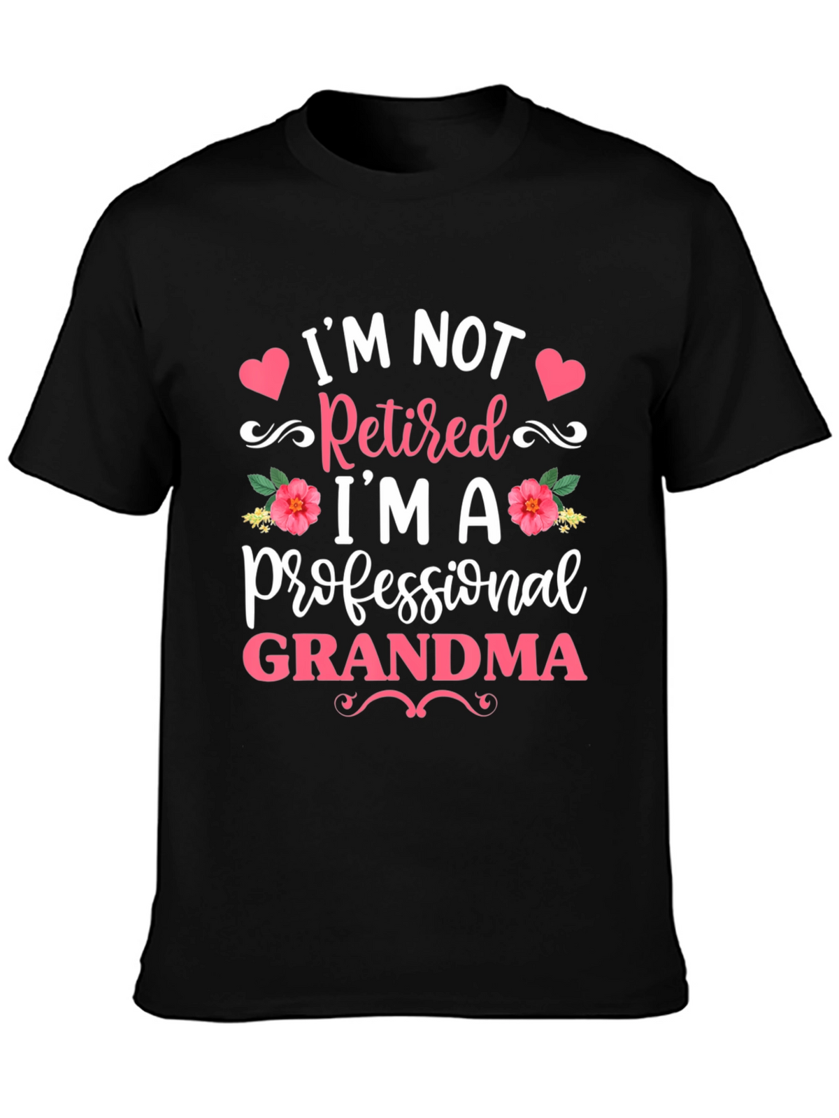 Professional Grandma Black T-Shirt
