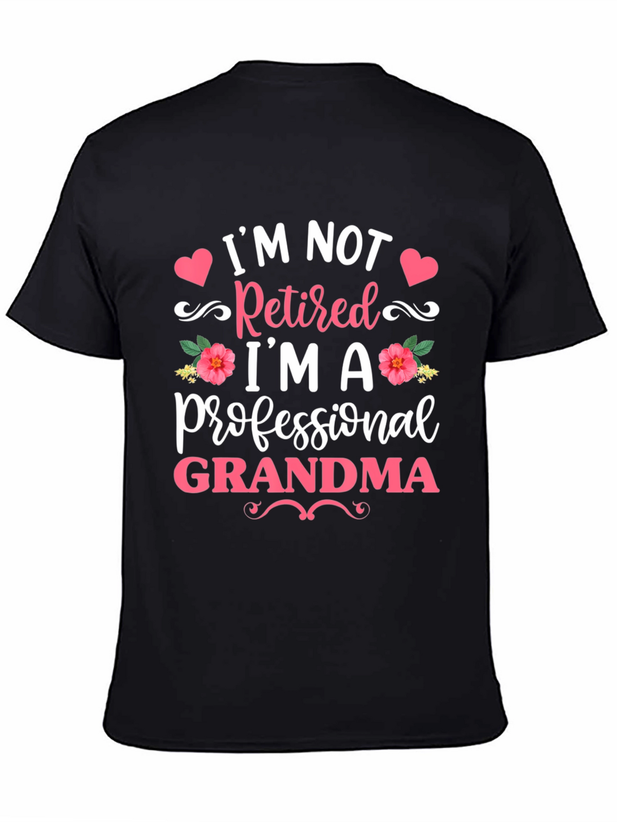 Professional Grandma Black T-Shirt