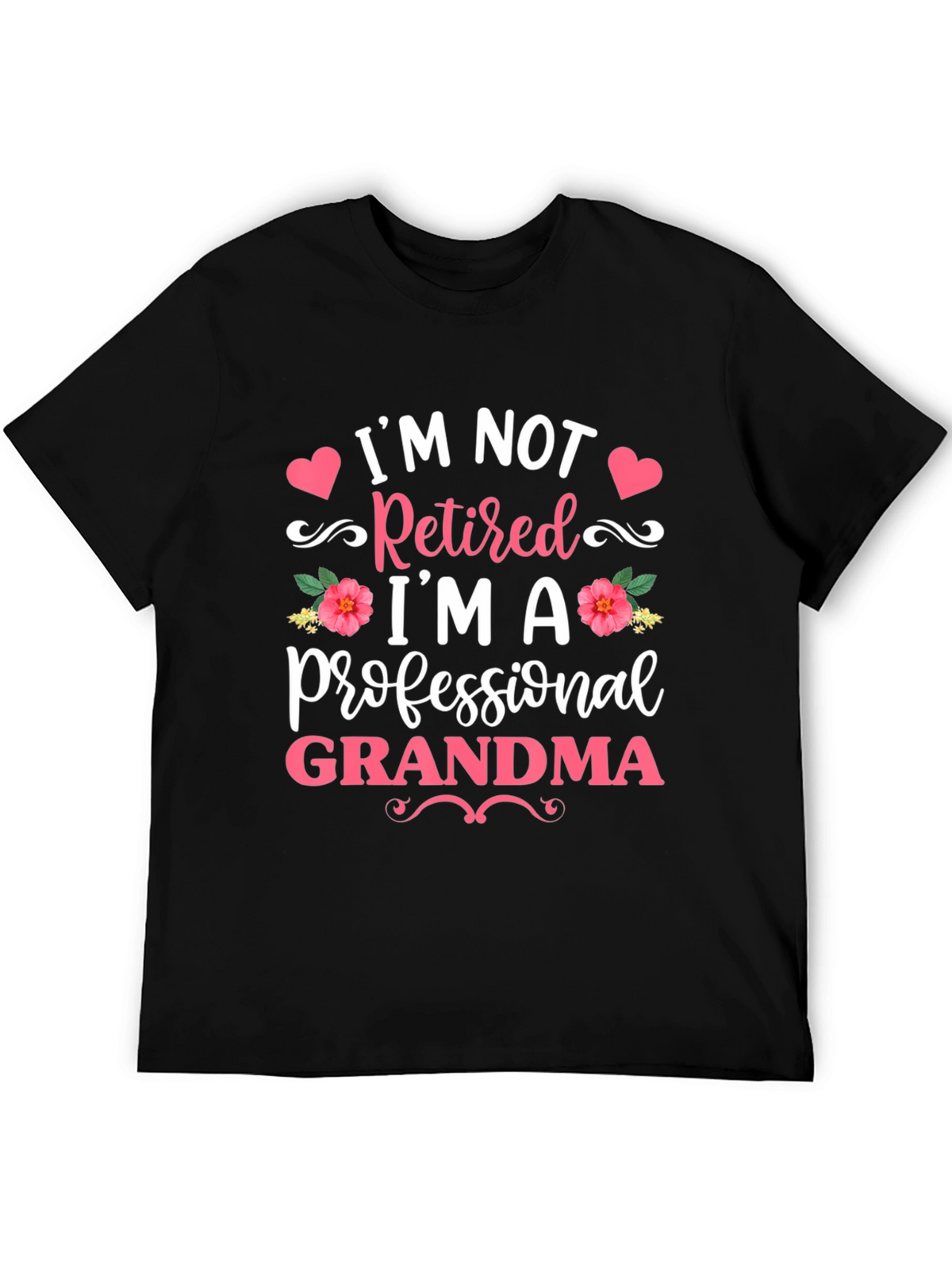 Professional Grandma Black T-Shirt