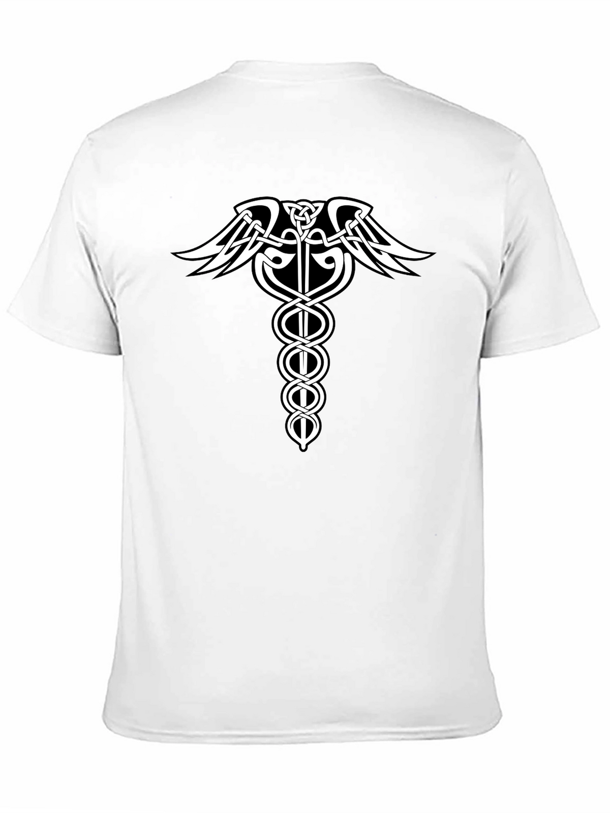 Celtic Caduceus T-Shirt - Medical Symbol Graphic Tee