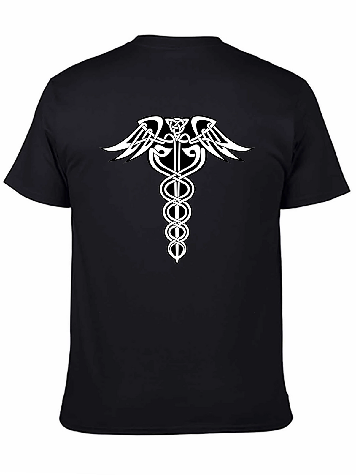 Celtic Caduceus T-Shirt - Medical Symbol Graphic Tee