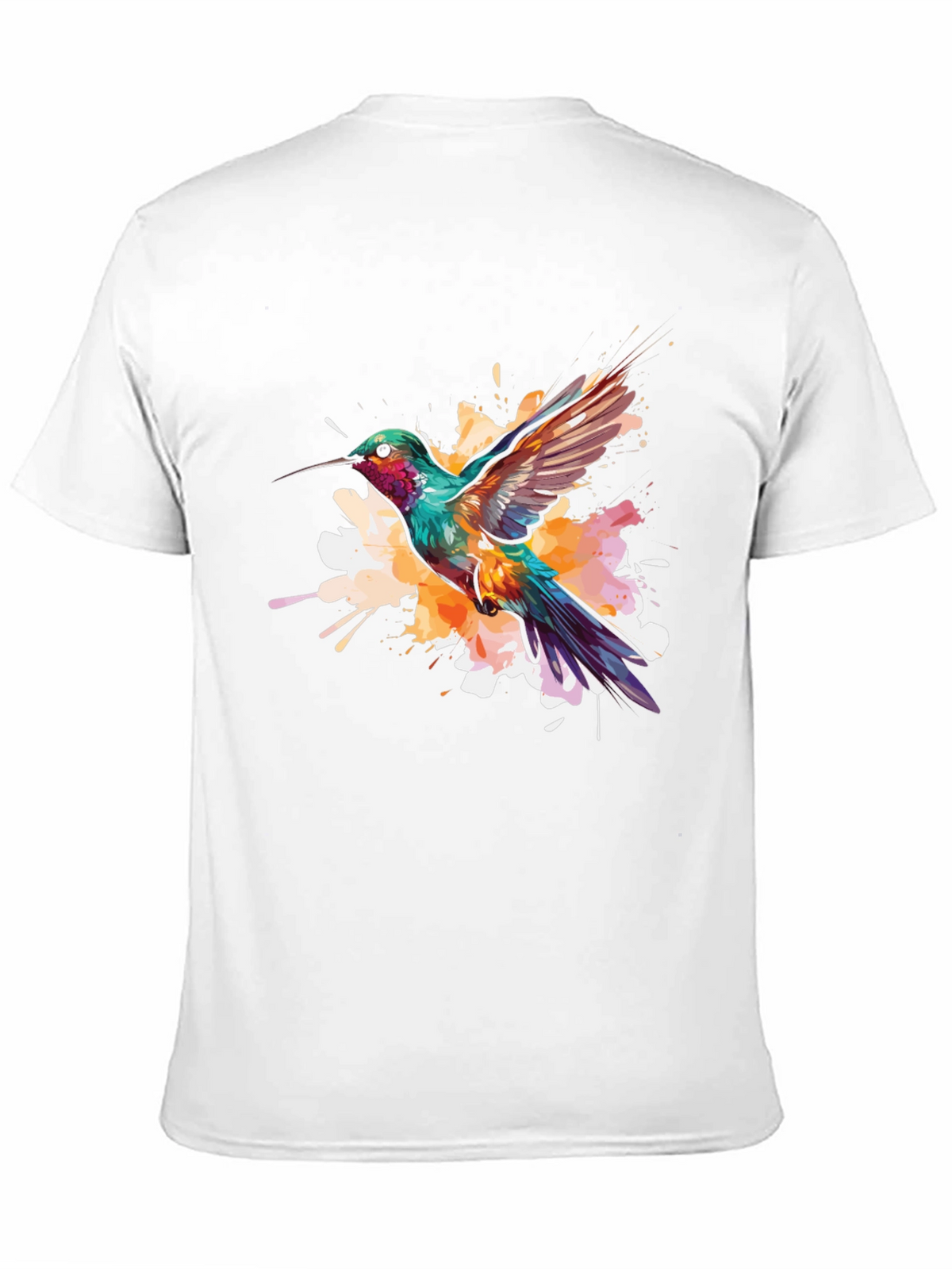 Hummingbird Splash Graphic Black Tee