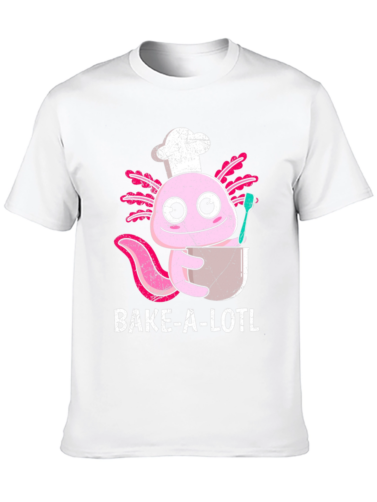 Bake-A-Lotl Funny Axolotl Chef T-Shirt