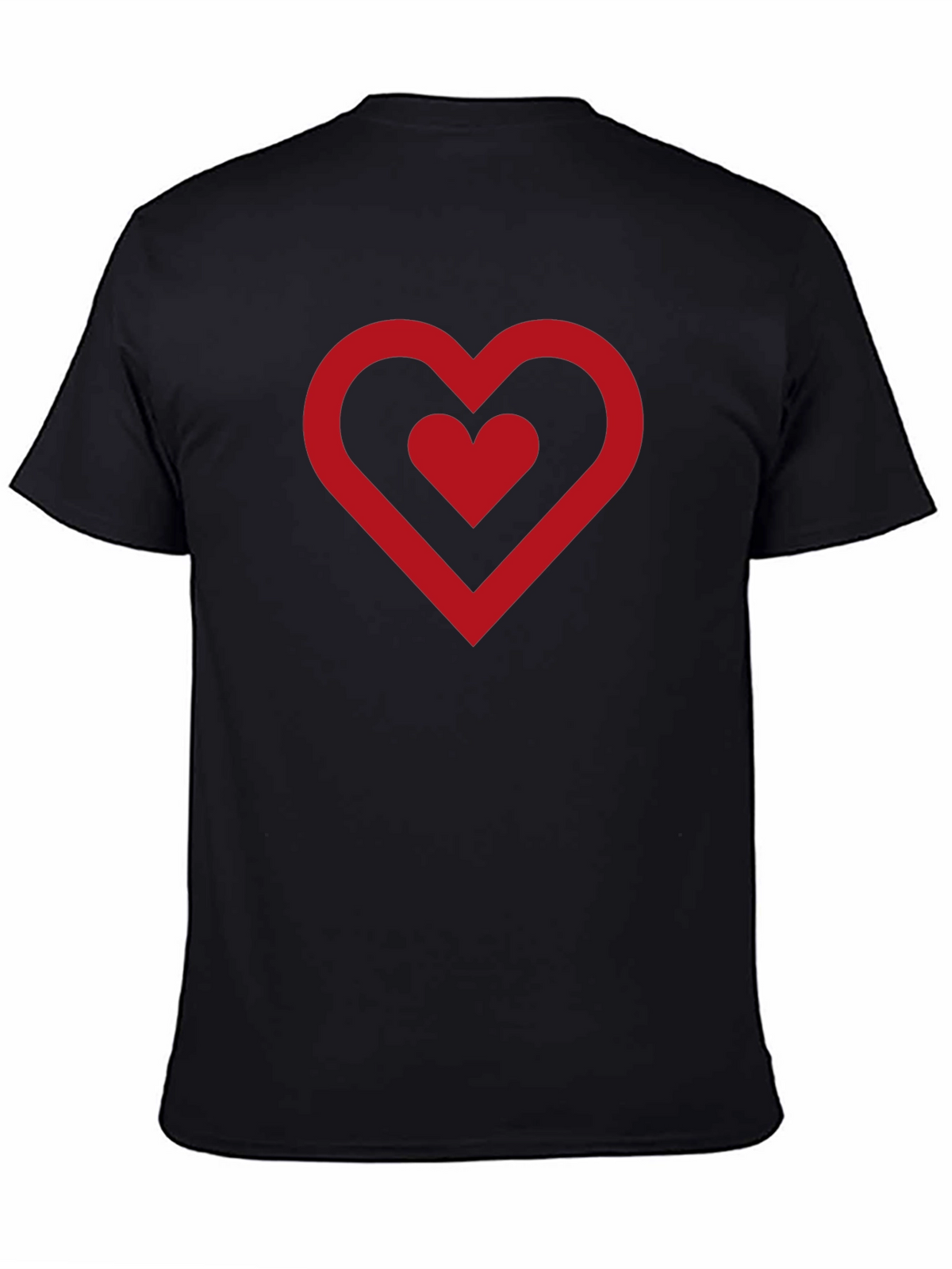 Heart Graphic Black T-Shirt