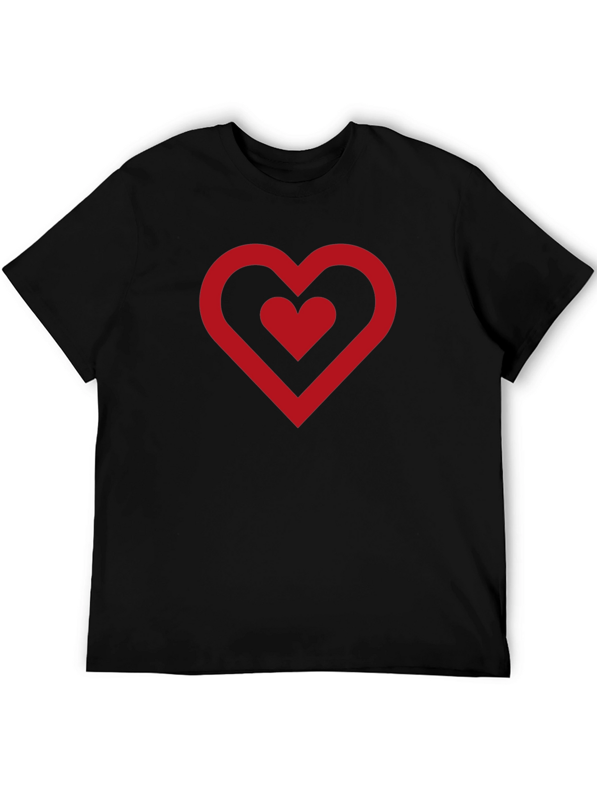 Heart Graphic Black T-Shirt