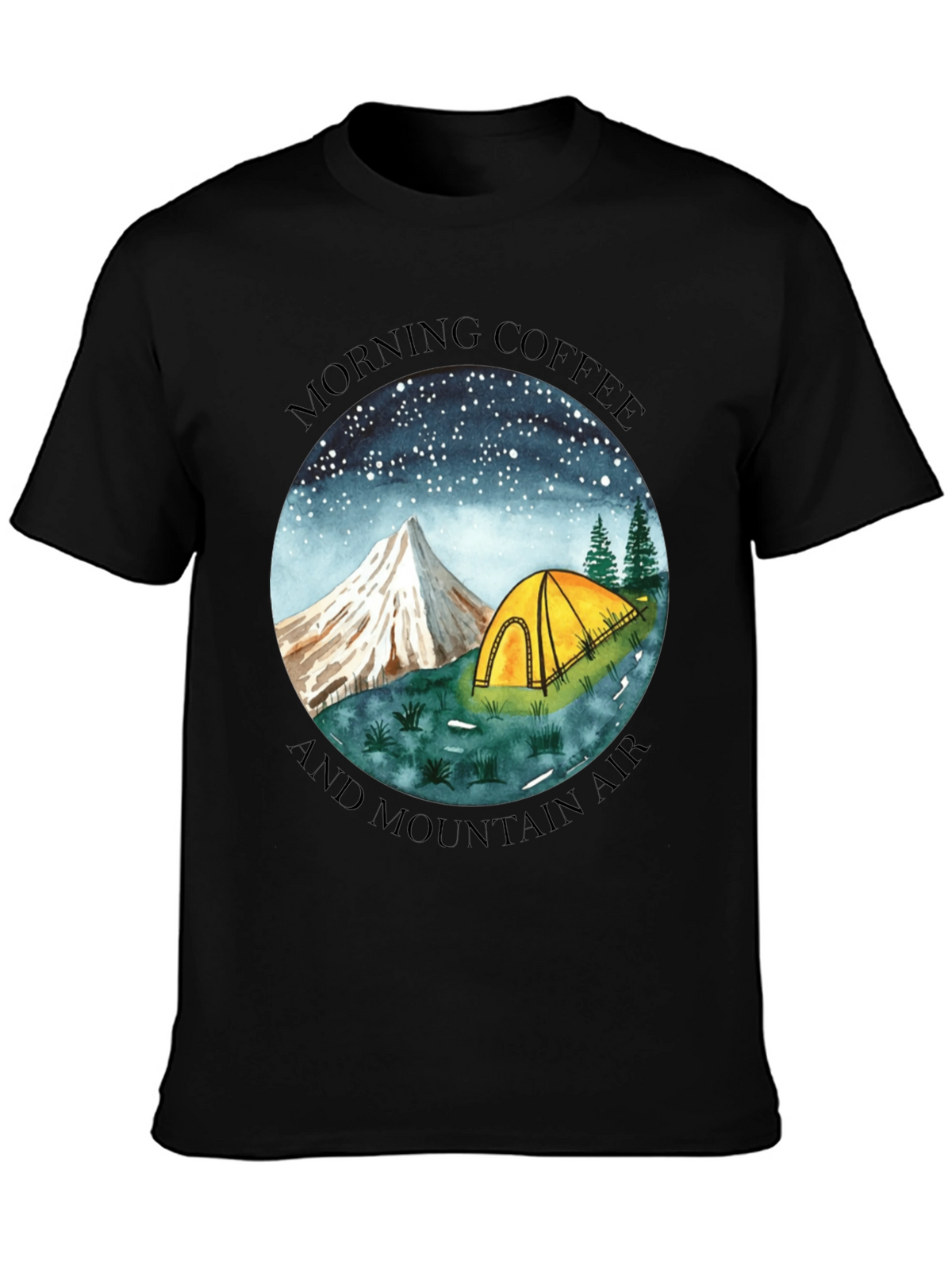Morning Coffee & Mountain Air Graphic Tee