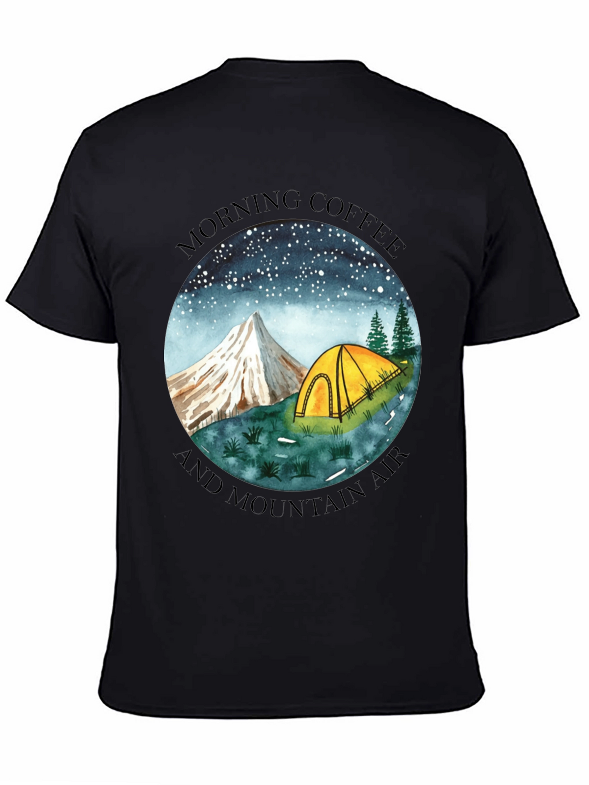 Morning Coffee & Mountain Air Graphic Tee