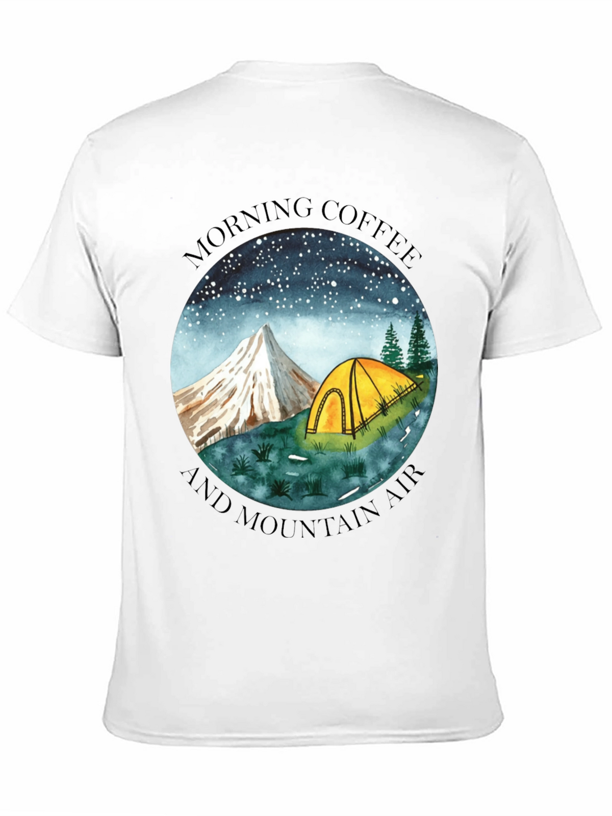 Morning Coffee & Mountain Air Graphic Tee
