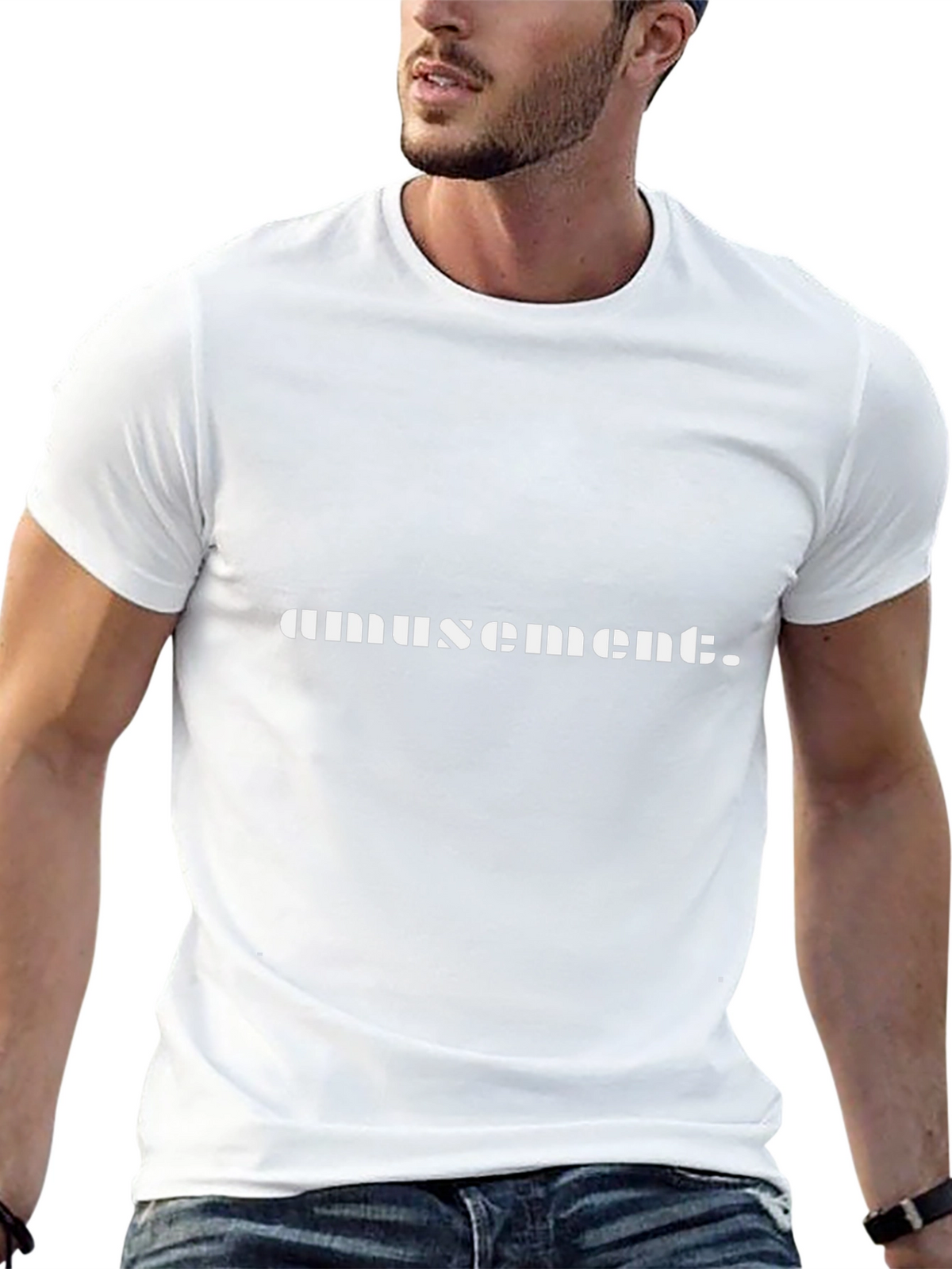 Amusement Black Graphic T-Shirt