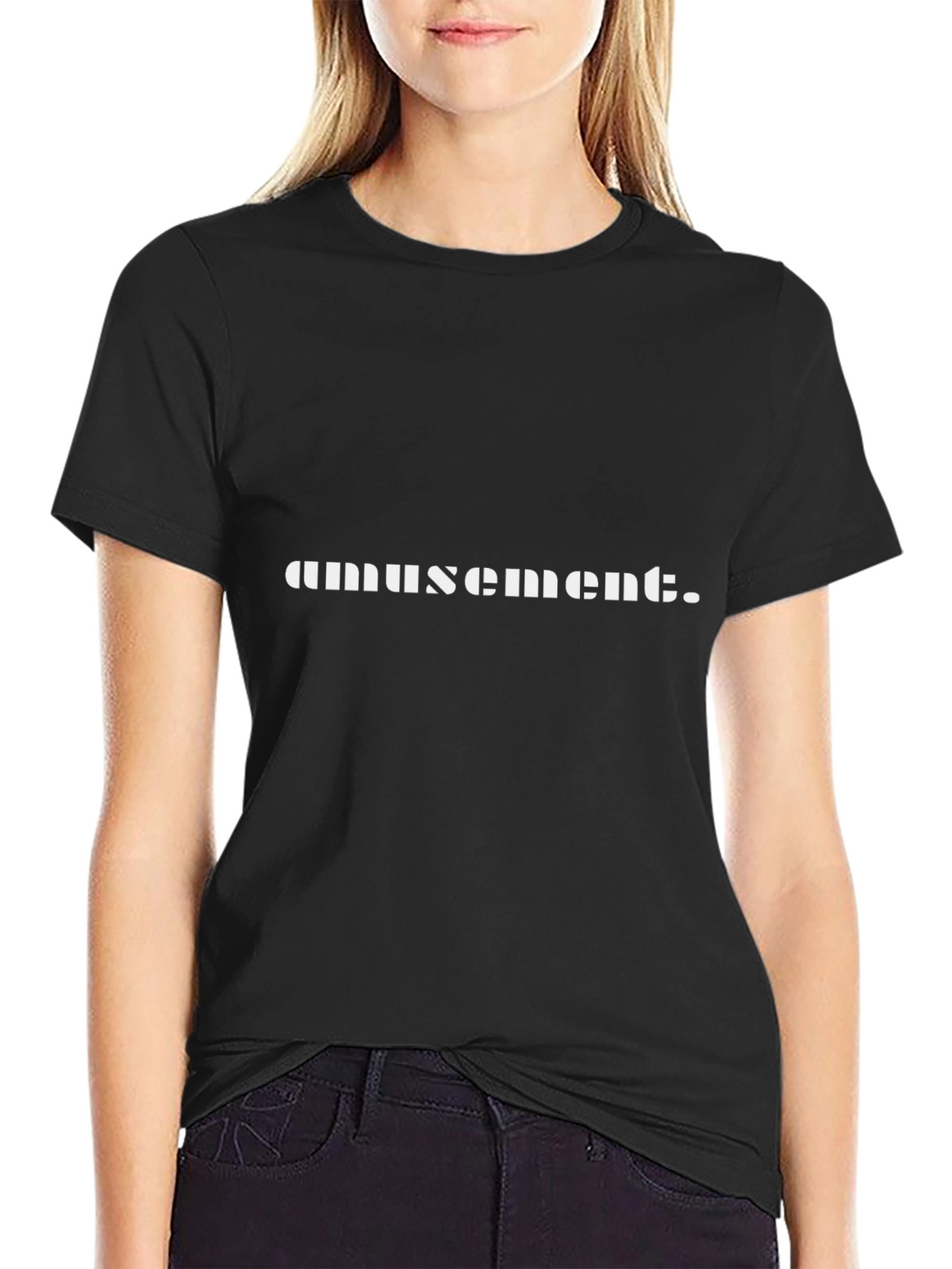 Amusement Black Graphic T-Shirt
