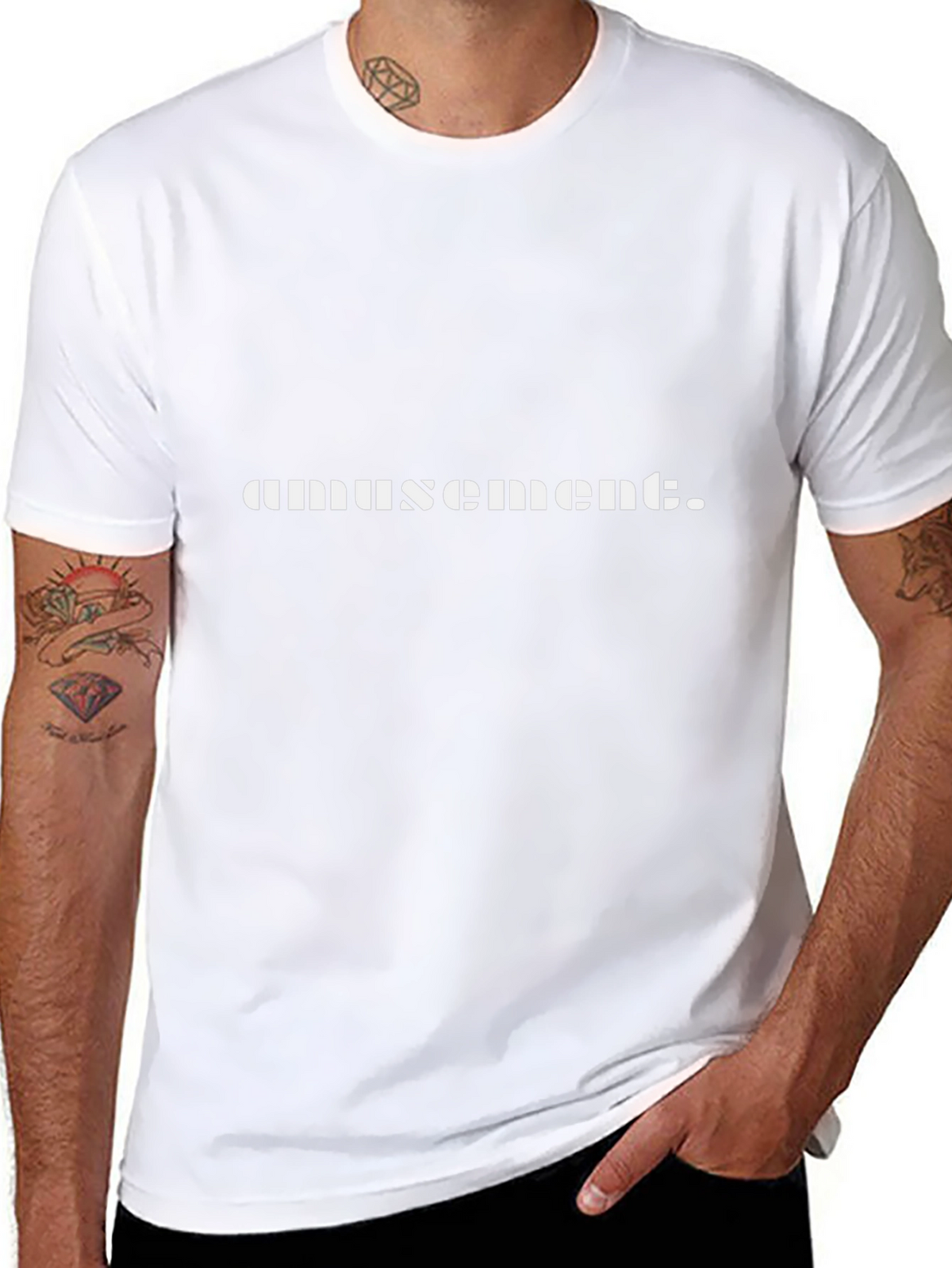 Amusement Black Graphic T-Shirt