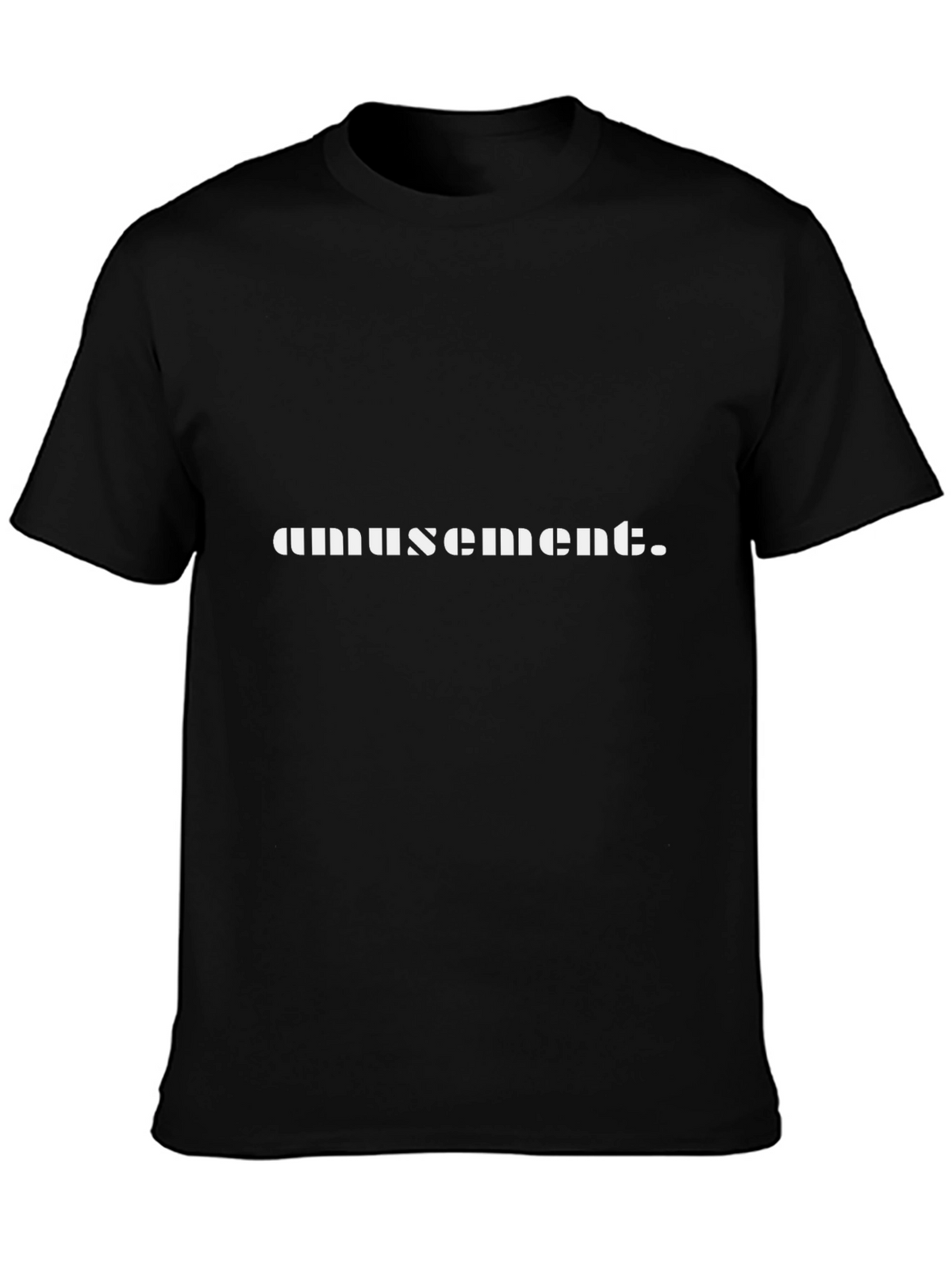 Amusement Black Graphic T-Shirt