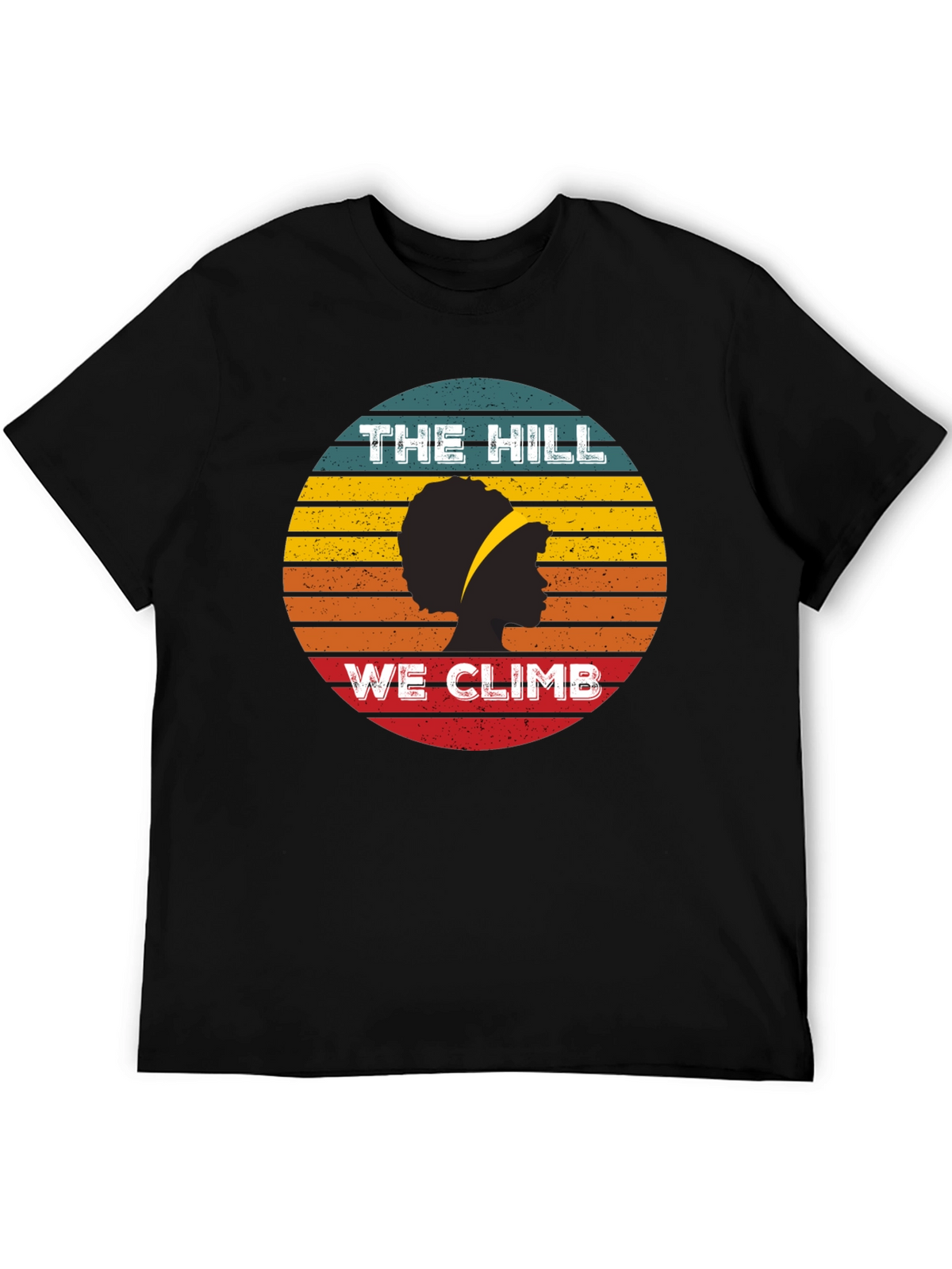 The Hill We Climb T-Shirt - Retro Sunset Design