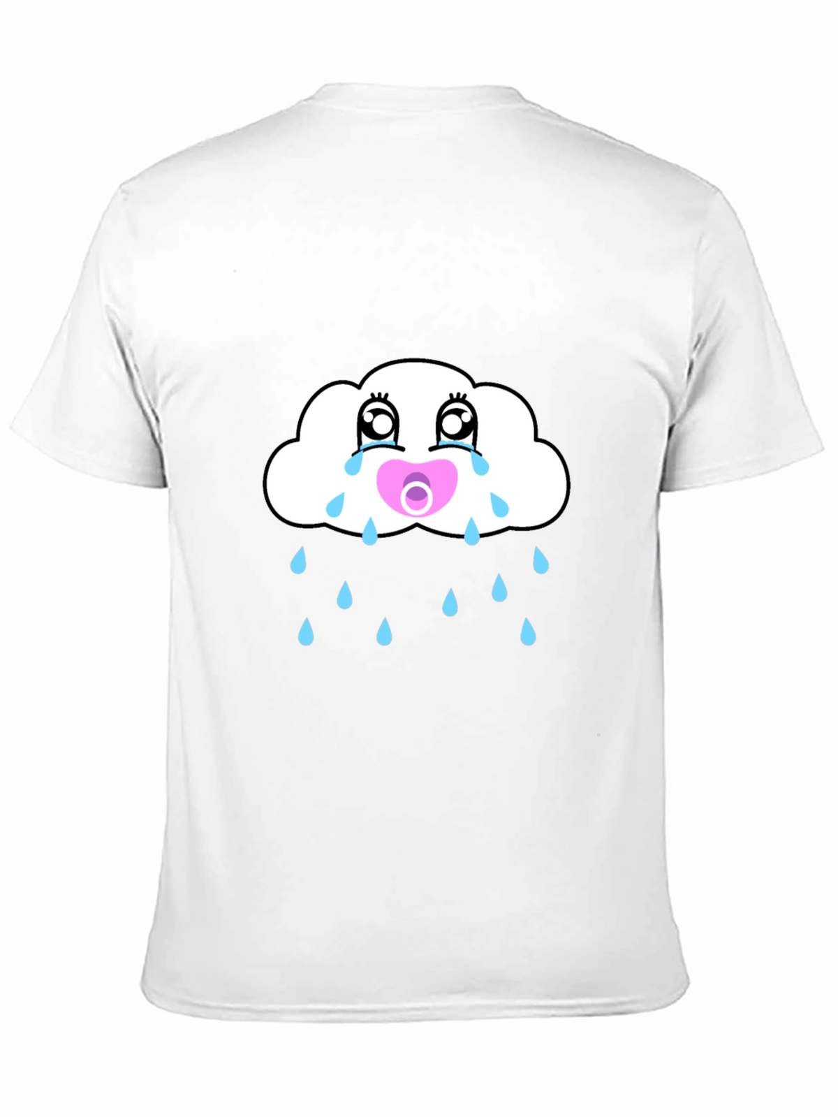Crying Cloud Pacifier Mens Graphic Tee