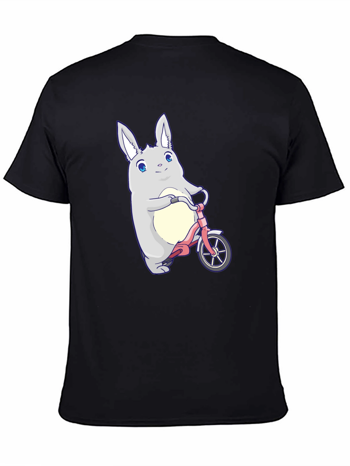 Cute Bunny on Bike Graphic T-Shirt