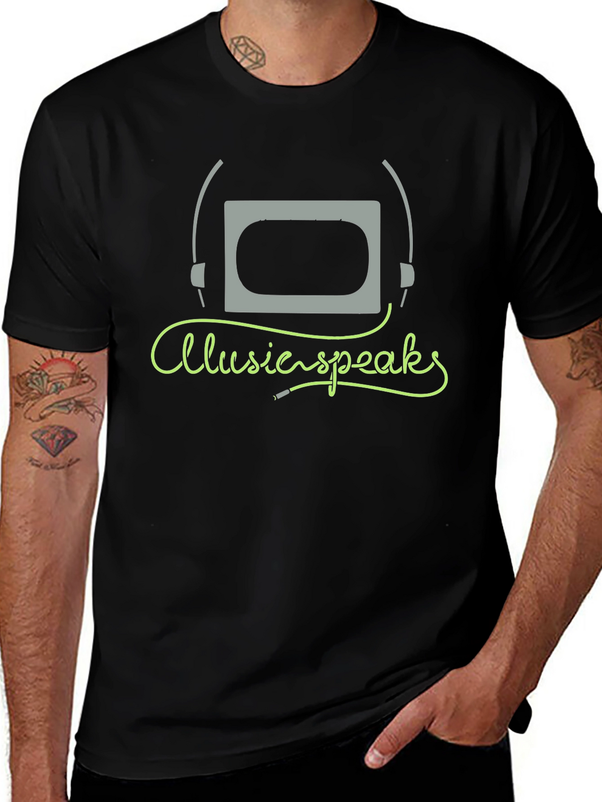 Music Speaks Graphic Tee - Stylish Comfort