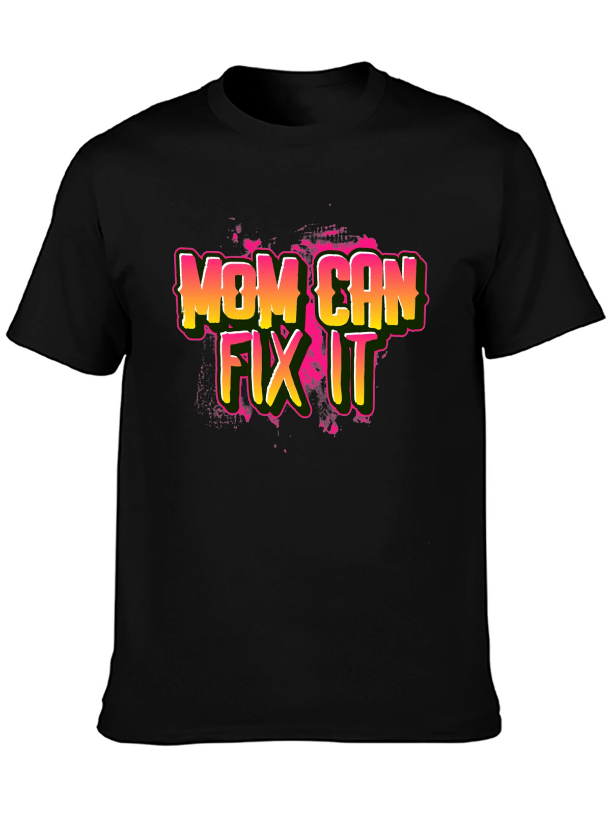 Mom Can Fix It Black T-Shirt