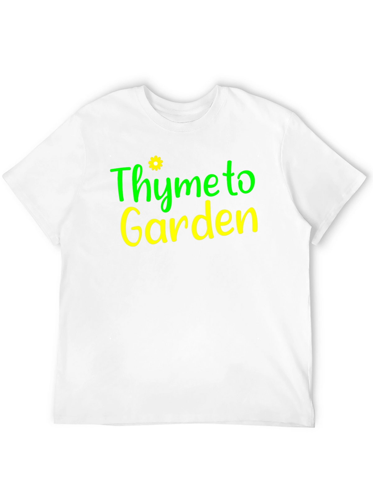 Thyme to Garden Black Graphic T-Shirt